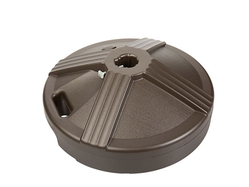 Windward Design Group 50lbs Bronze Resin Umbrella Umbrella Base, Concrete Filled- Under Tables Only
