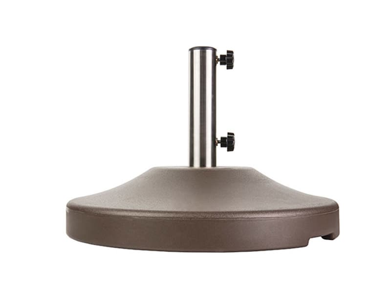 Windward Design Group 80lbs Concrete Umbrella Base - Bronze Umbrella Base with Steel Pole-Under Tables Only
