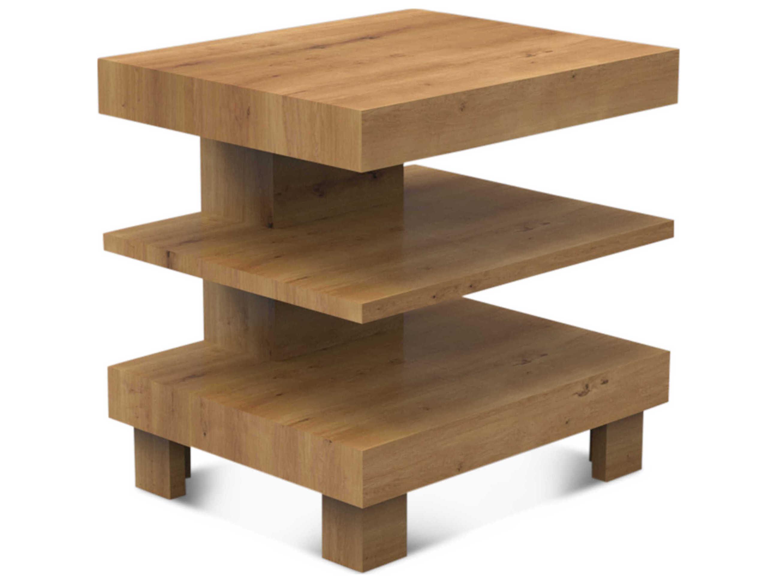 World Interiors Alpine Rectangular Wood End Table