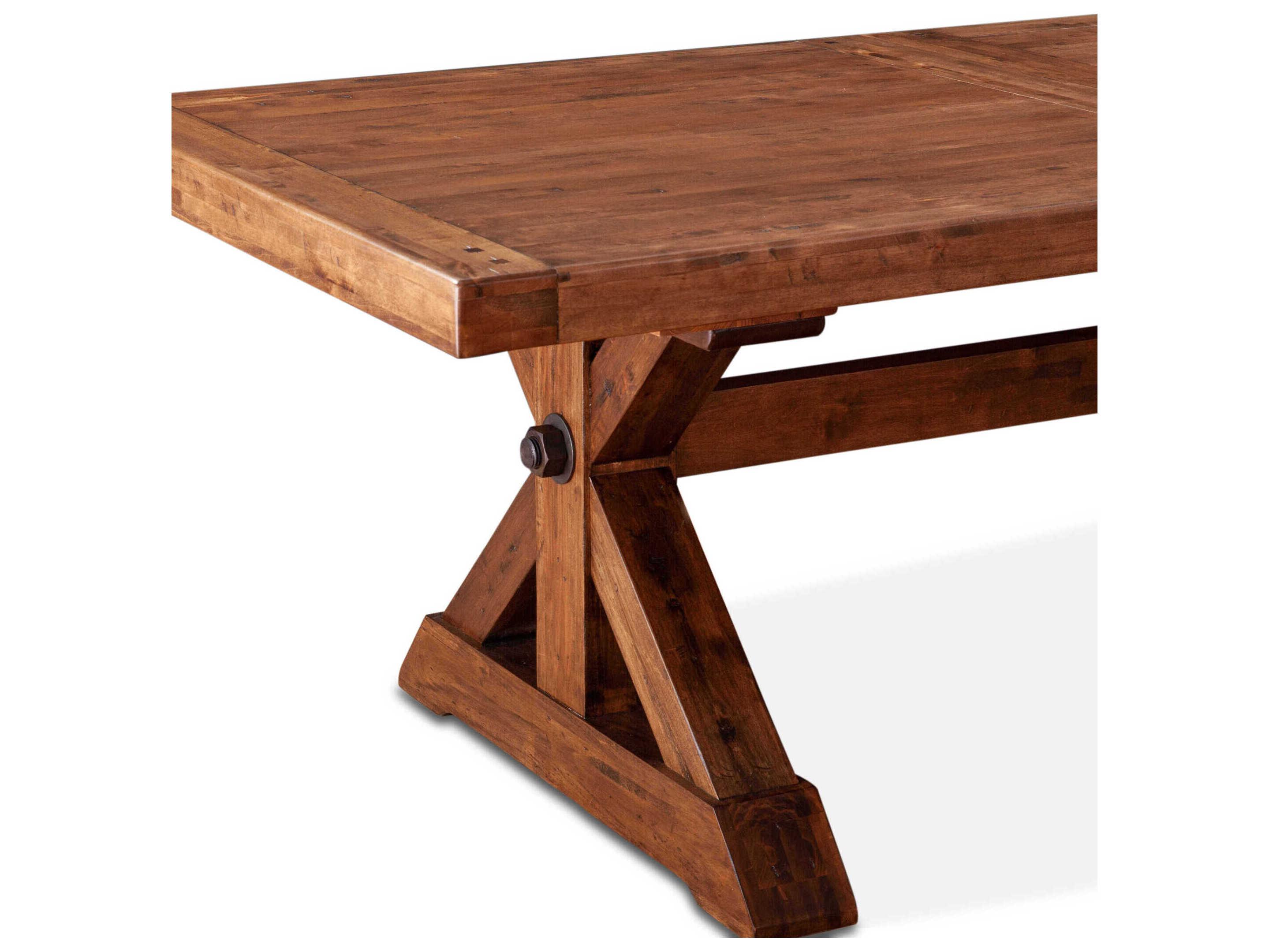 World Interiors Grassroots Aspen Rectangular Wood Earth Dining Table