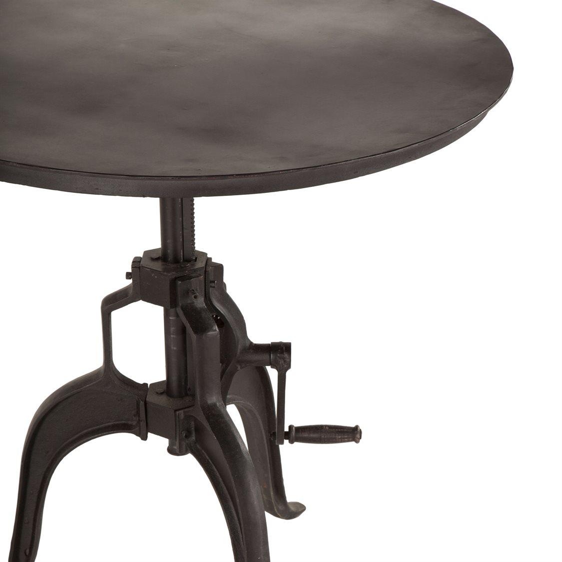 World Interiors Artezia Matte Round Metal Bar Table