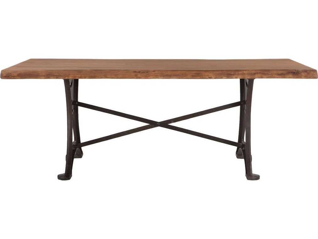 World Interiors Blayne Rectangular Wood Natural Walnut Dining Table