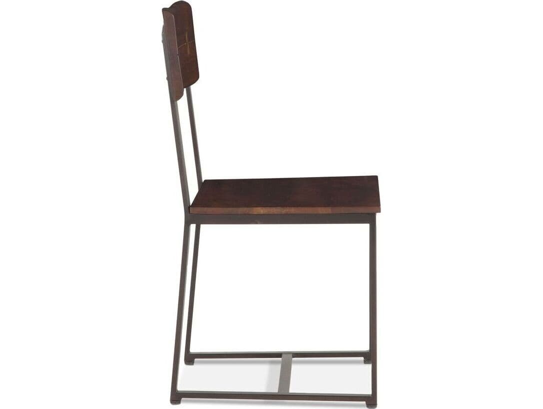 World Interiors Belfrie Acacia Wood Brown Armless Dining Chair