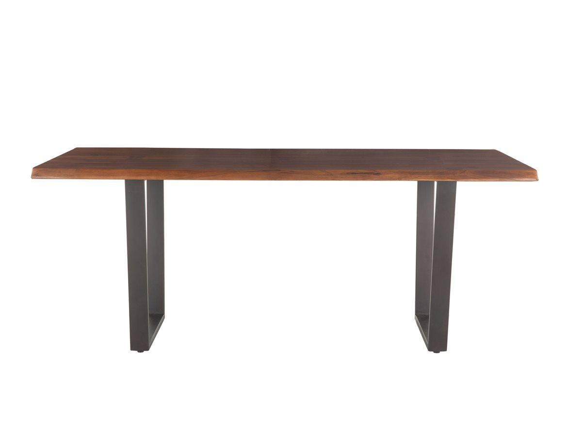 World Interiors Belfrie Rectangular Wood Walnut Dining Table