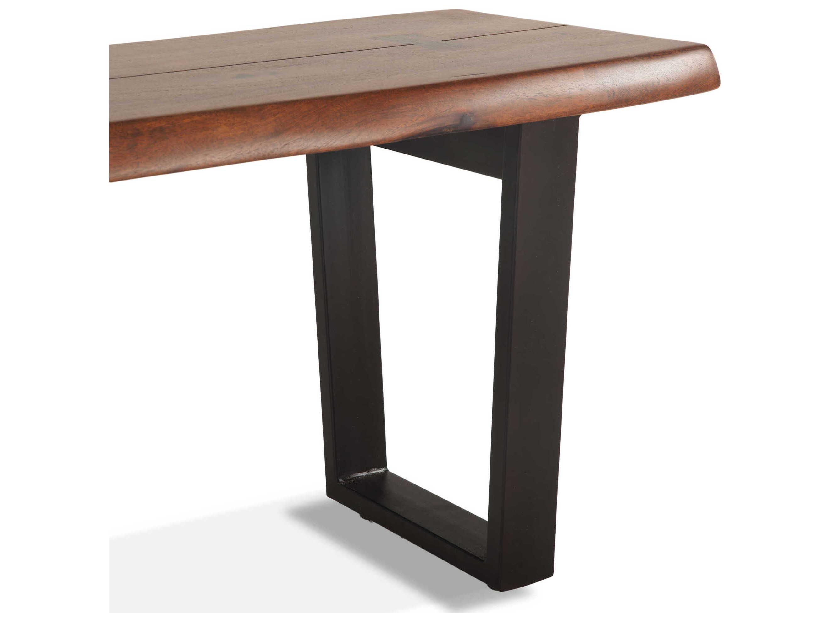 World Interiors Belfrie Walnut Antique Zinc Brown Accent Bench