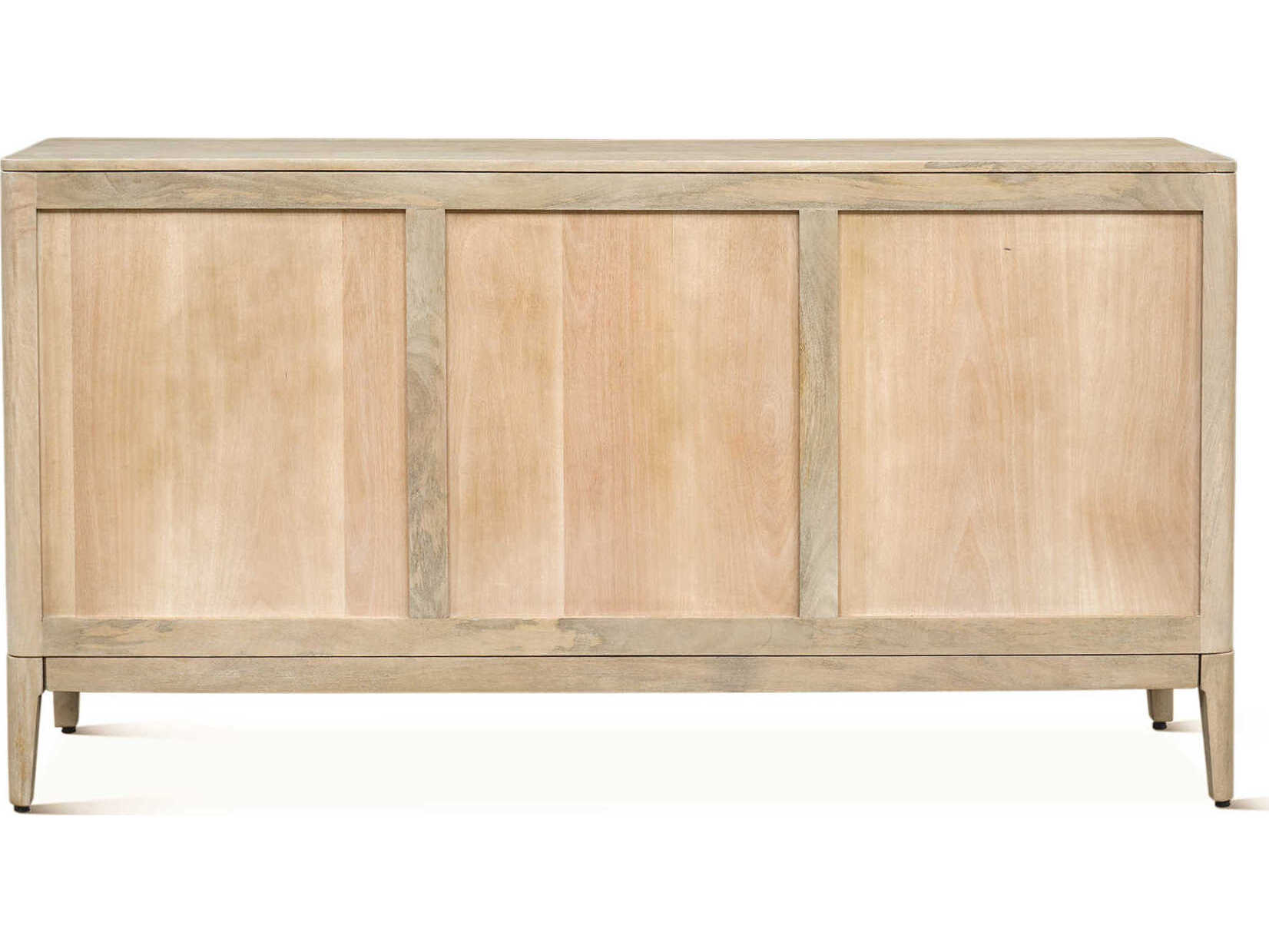 World Interiors Calabasas 64" Mango Wood White Wash Sideboard