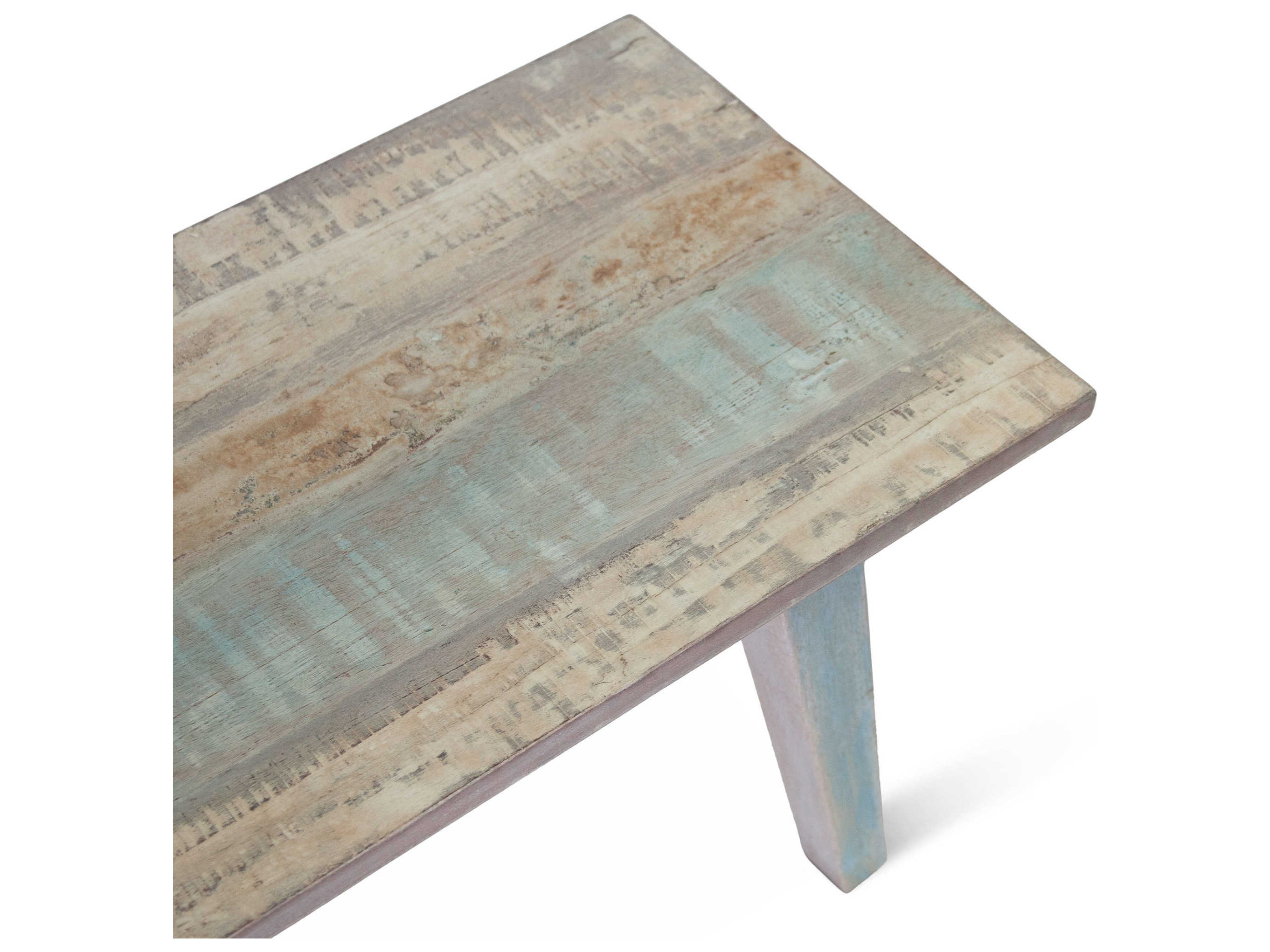 World Interiors Cordoba Vintage Teal Blue Accent Bench