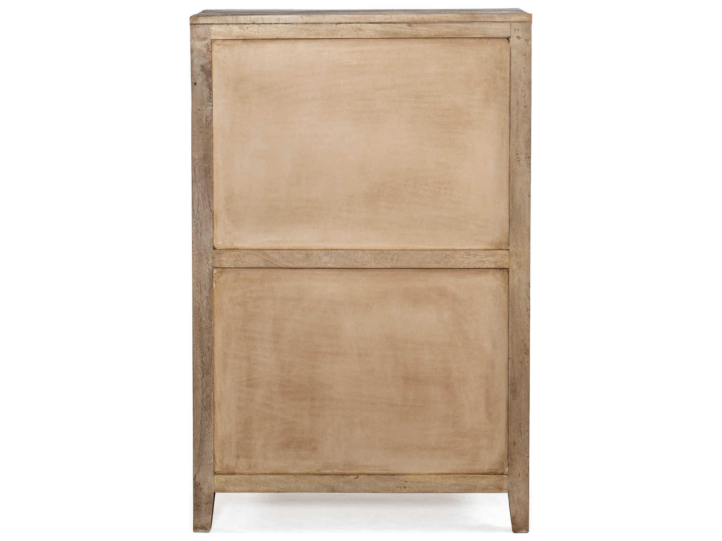 World Interiors Cordoba Vintage Teal Antique Nickel Blue Accent Chest