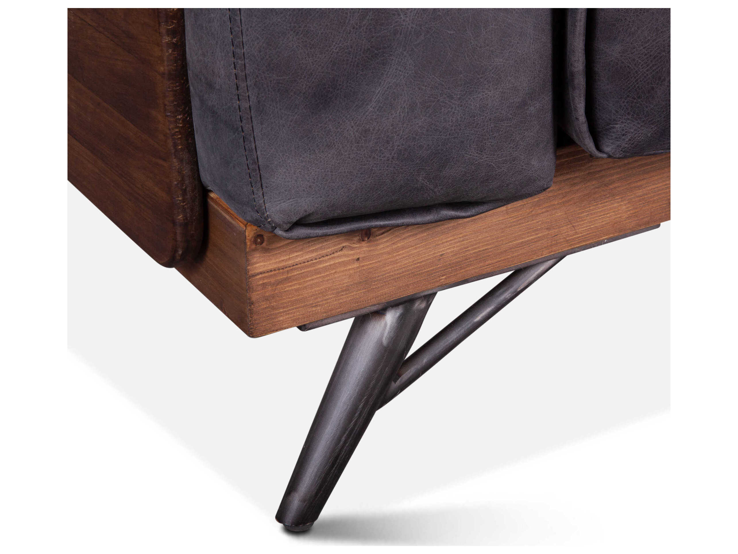 World Interiors Chiavari Black Leather Club Chair