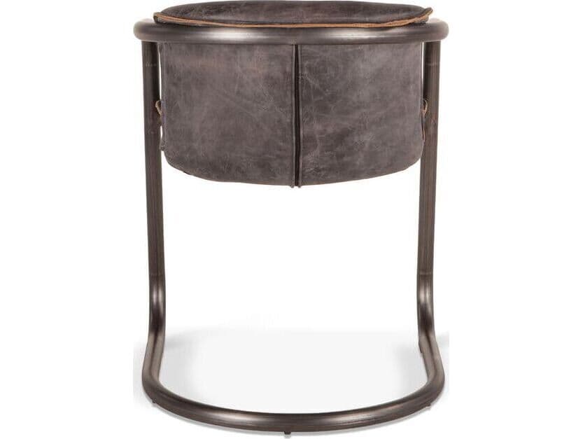 World Interiors Chiavari Brown Leather Arm Dining Chair