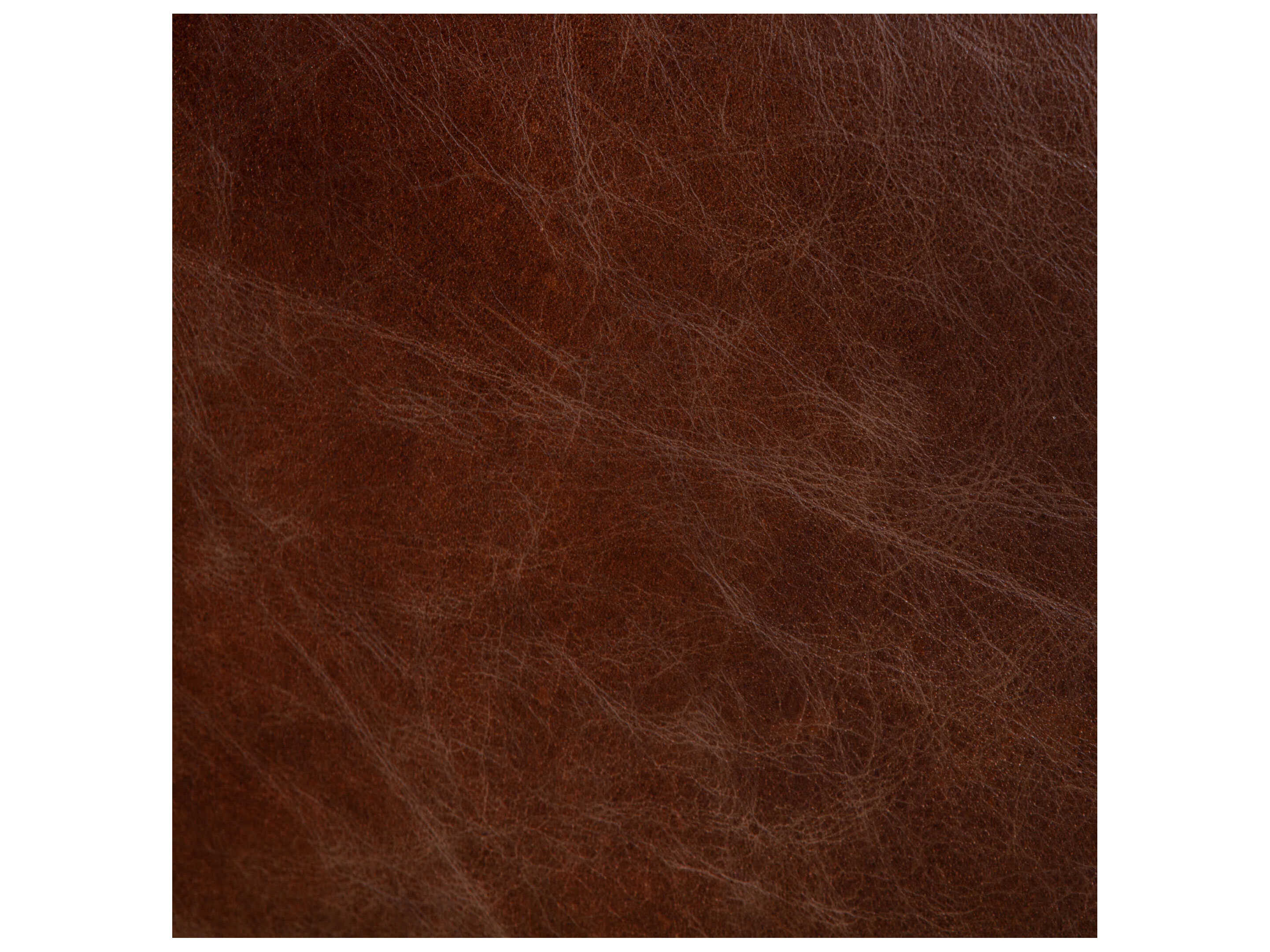 World Interiors Chiavari Geisha Brown Antique Zinc Walnut Gray Leather Sofa