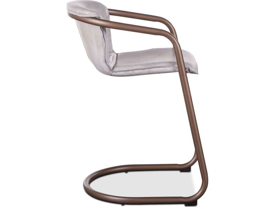 World Interiors Chiavari Leather Counter Stool