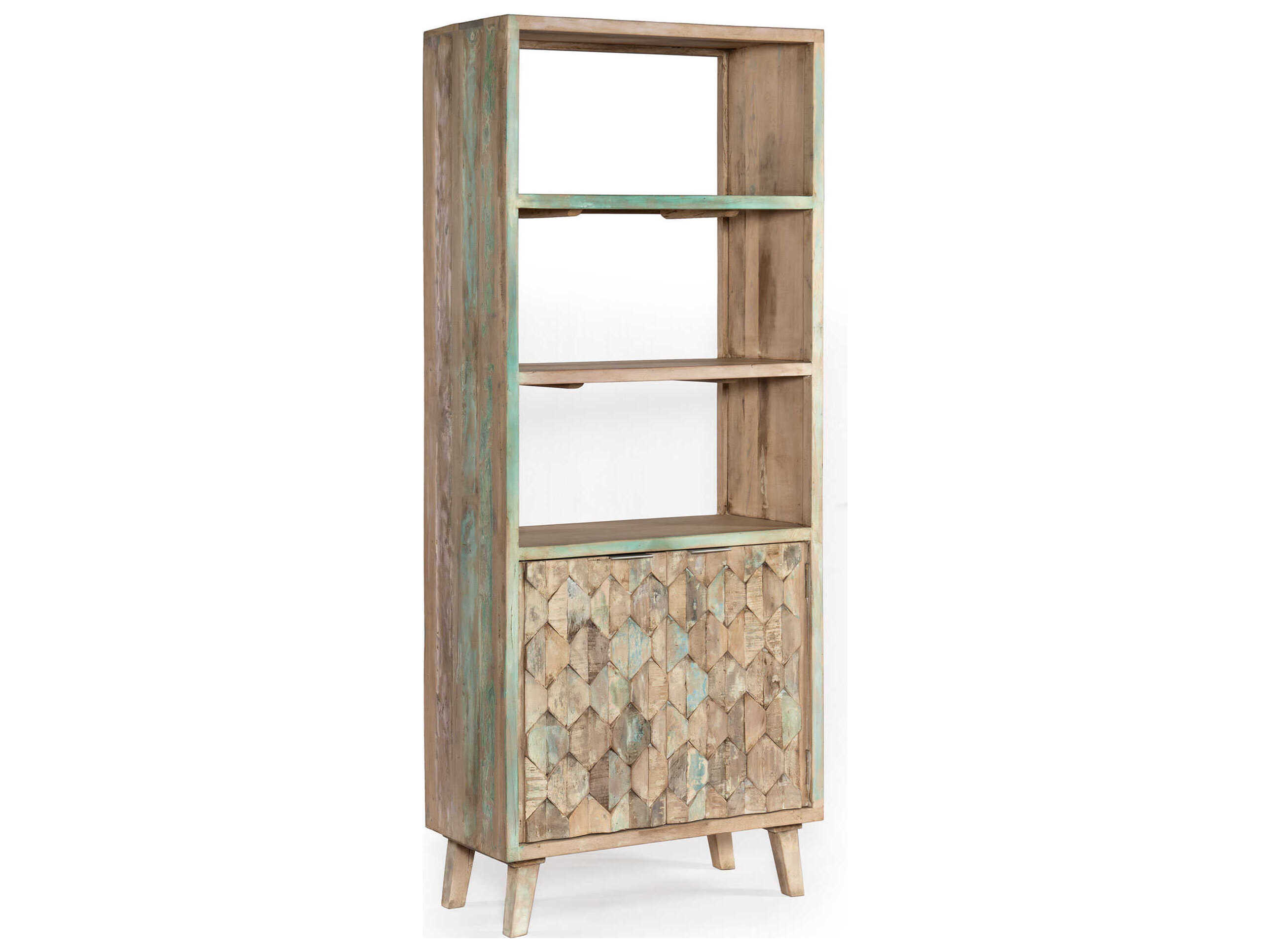 World Interiors Cordoba Coastal Mist Bookcase