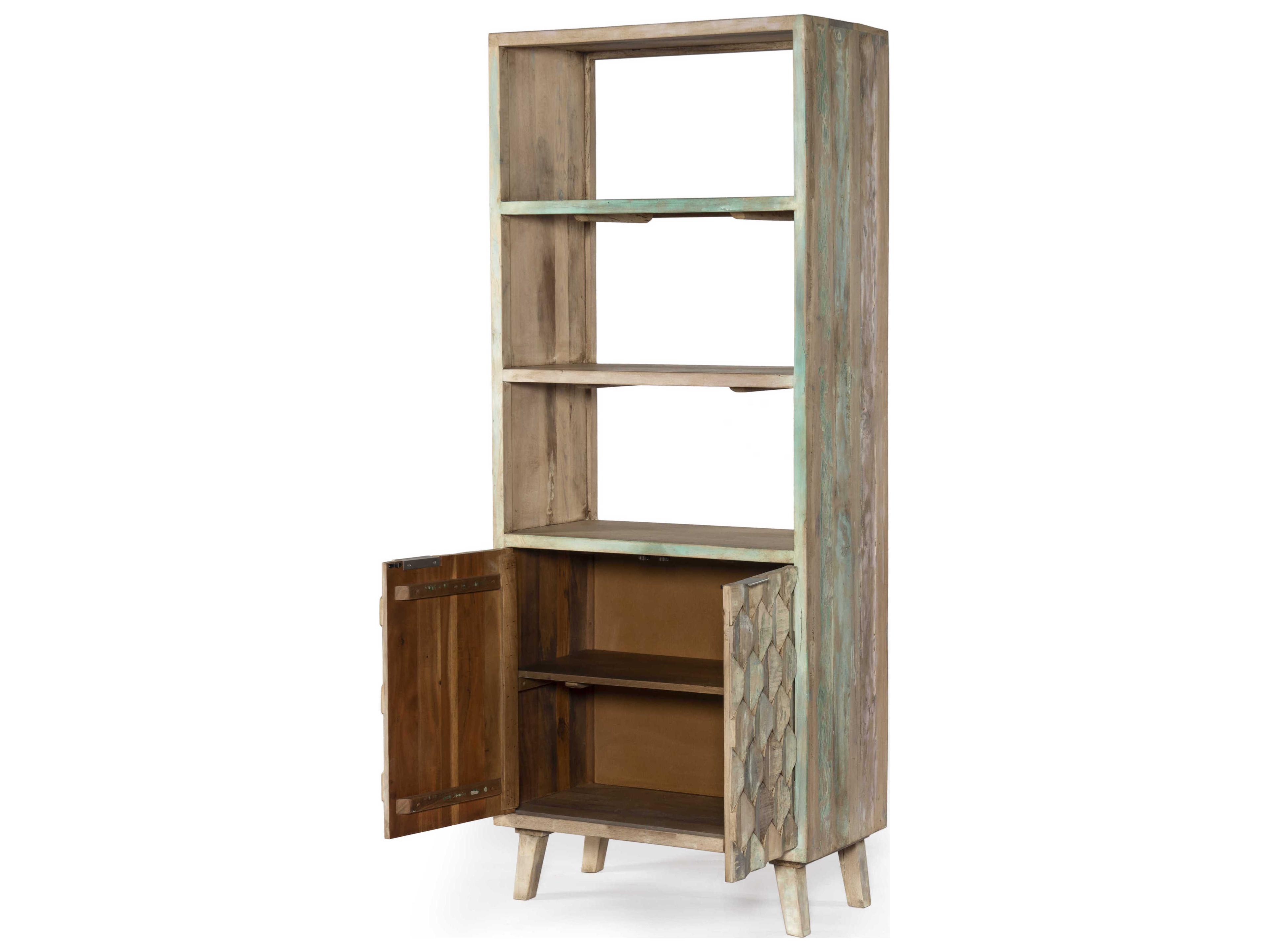 World Interiors Cordoba Coastal Mist Bookcase