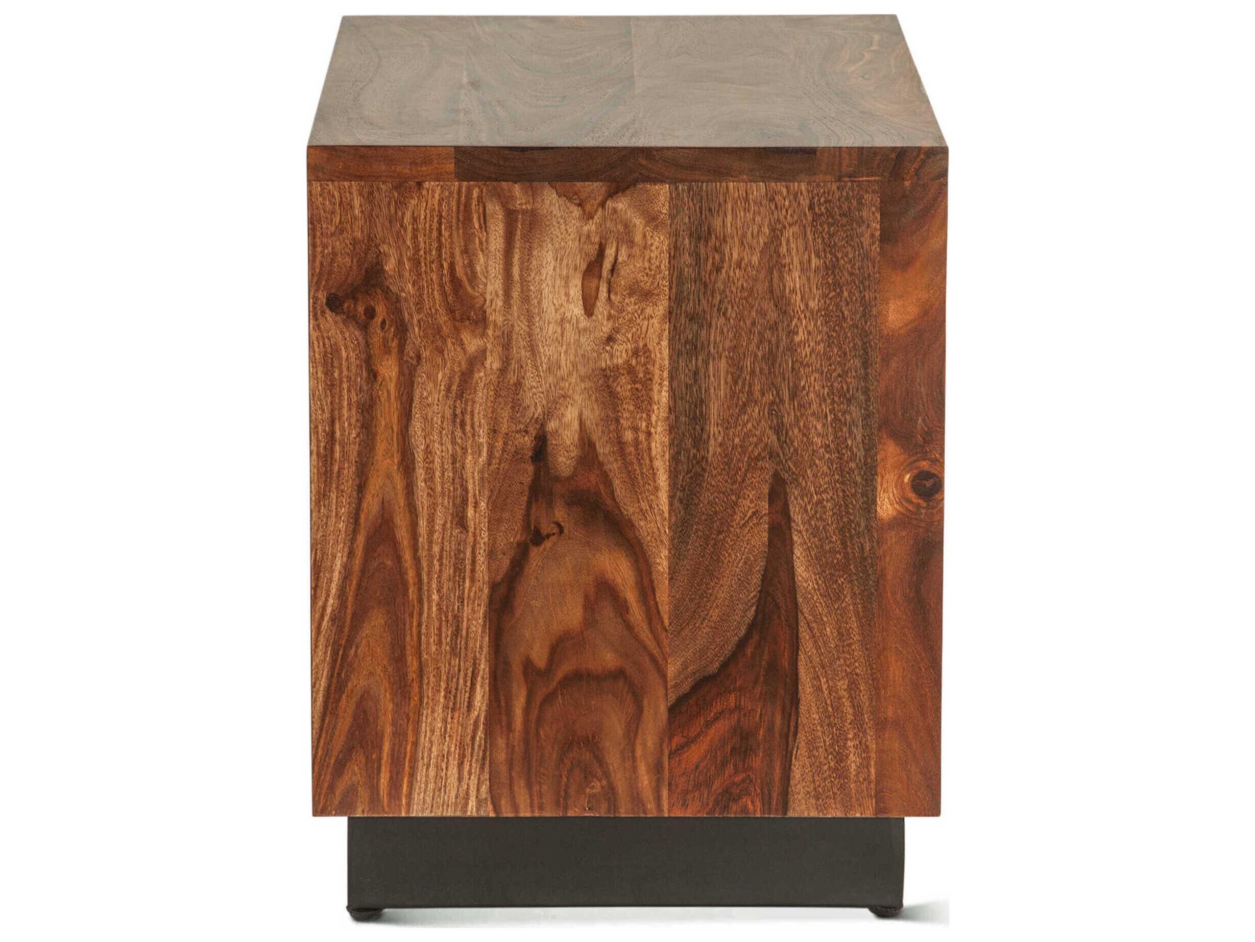 World Interiors Elliston 1-Drawer Brown Nightstand