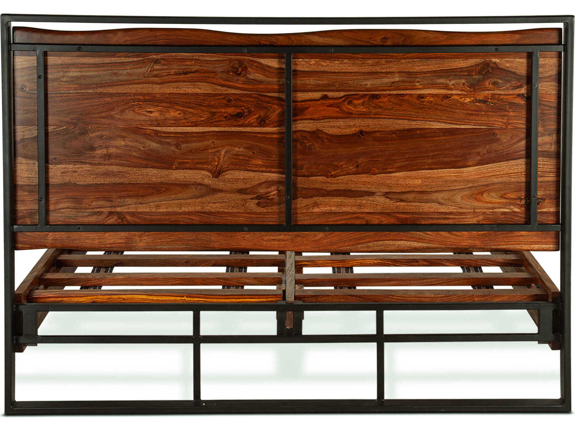 World Interiors Elliston Brown Wood King Platform Bed