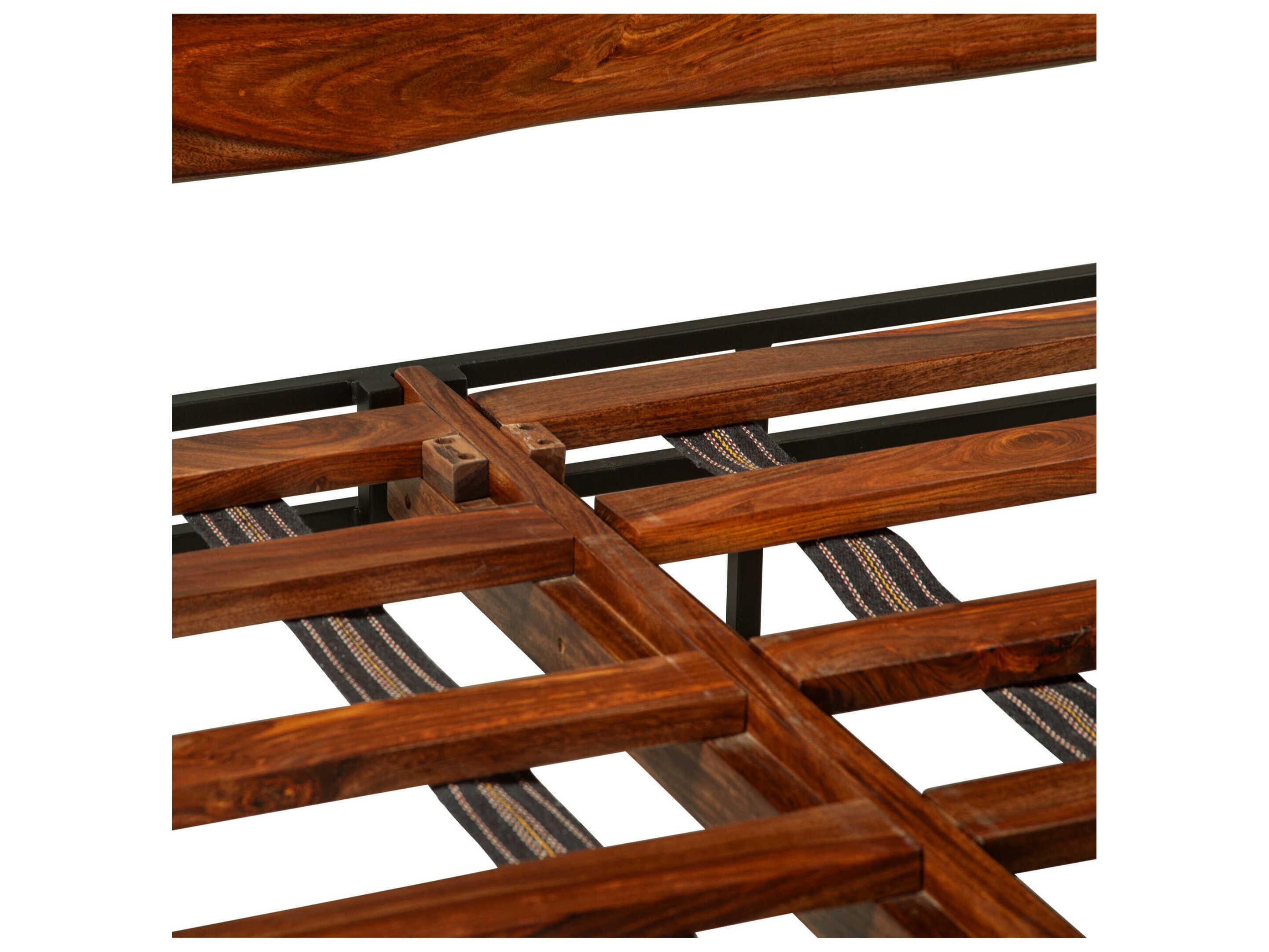 World Interiors Elliston Brown Wood King Platform Bed