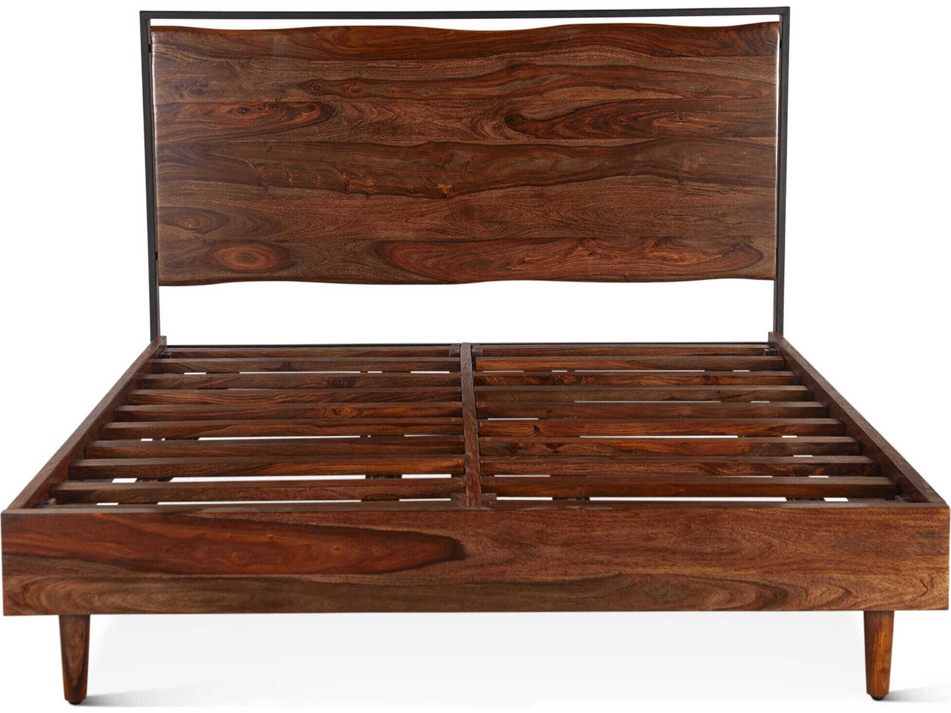 World Interiors Elliston Brown Wood Queen Platform Bed