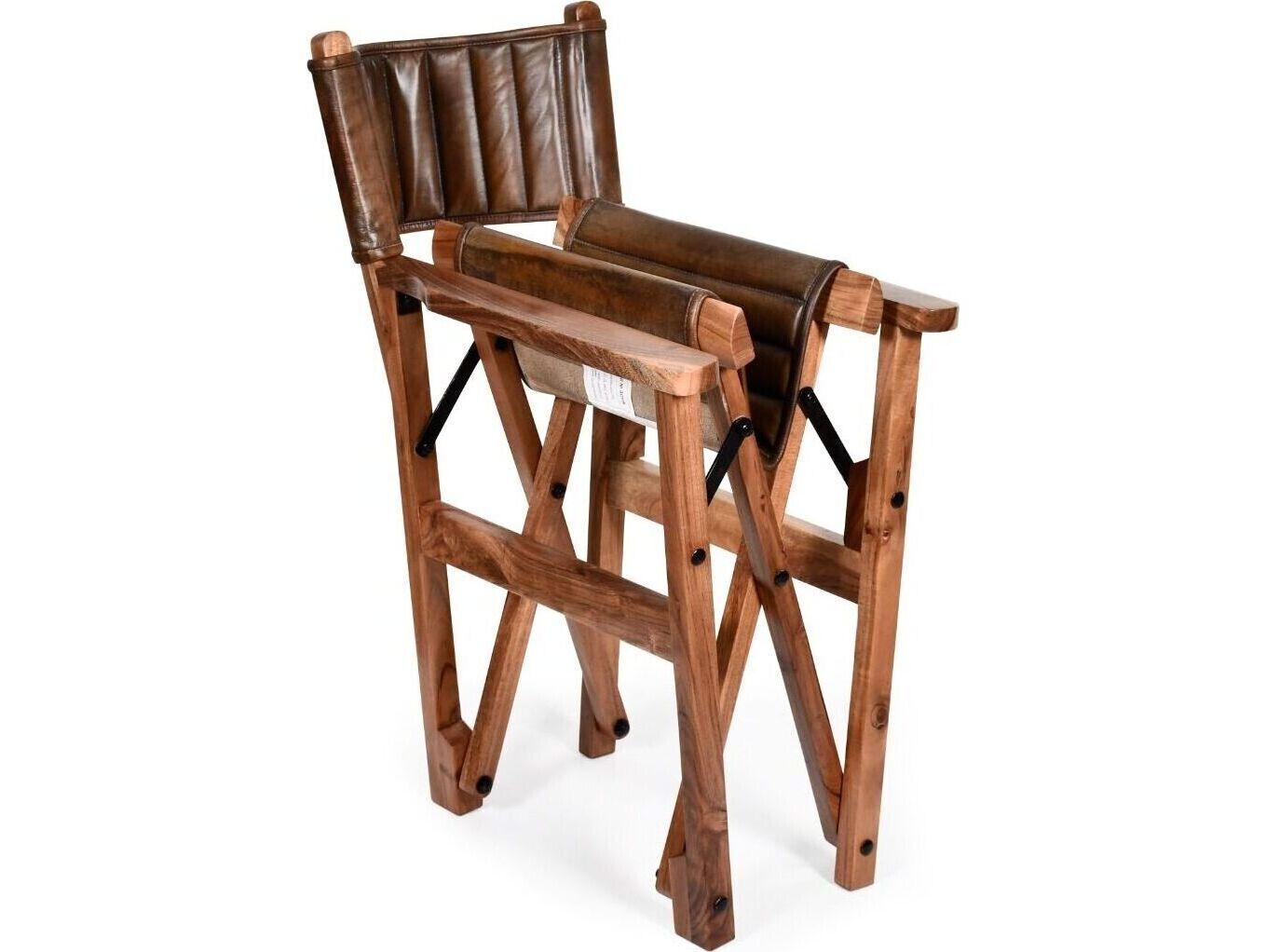 World Interiors Galway Brown Leather Arm Dining Chair