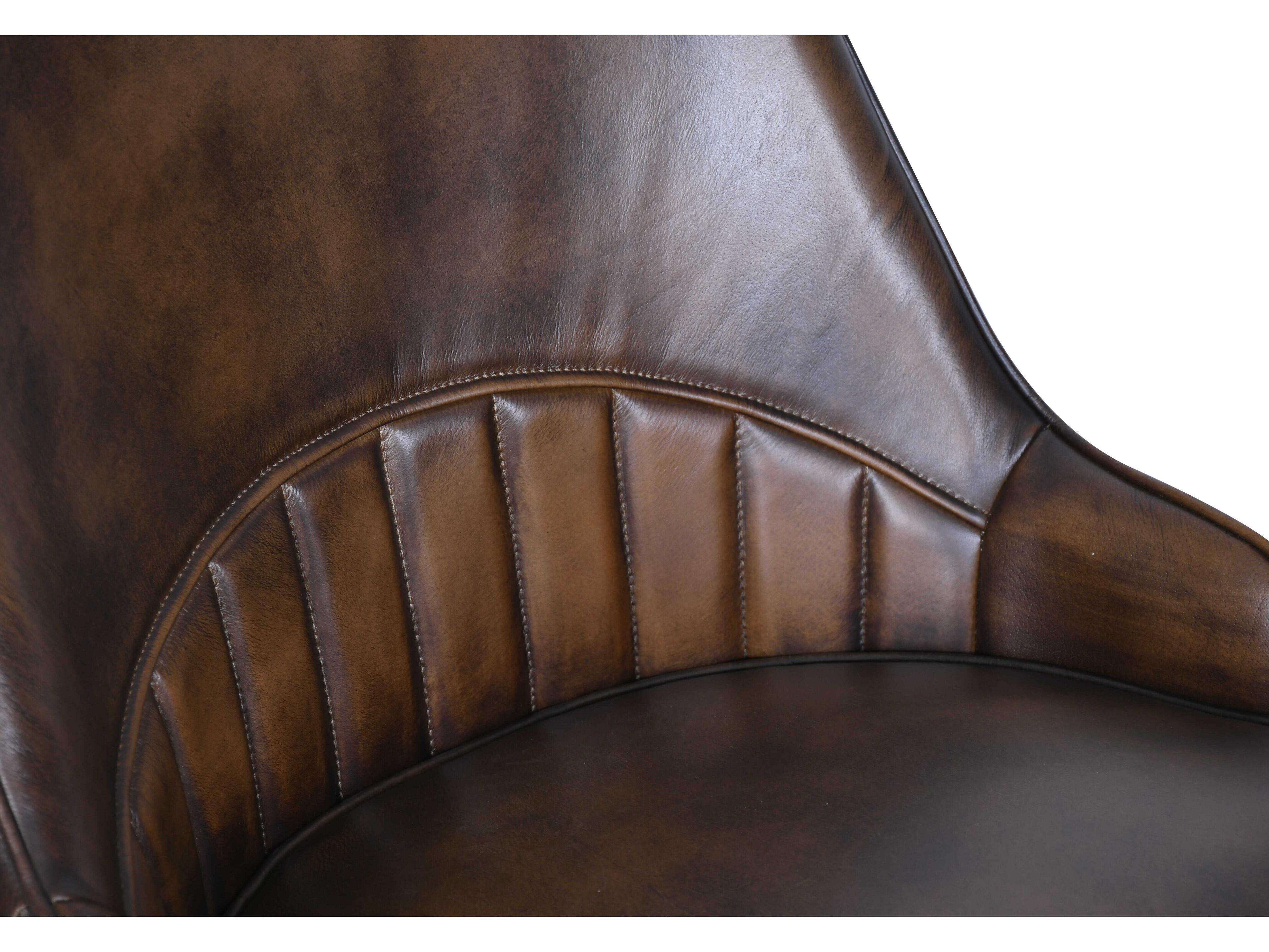 World Interiors Galway Black Leather Armless Dining Chair