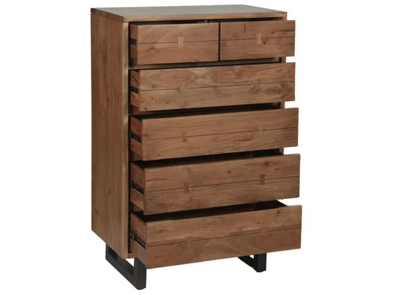 World Interiors Glenwood Brown Acacia Wood Accent Chest