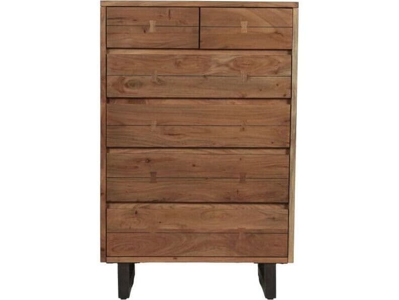 World Interiors Glenwood Smoked Acacia Brown Wood Accent Chest