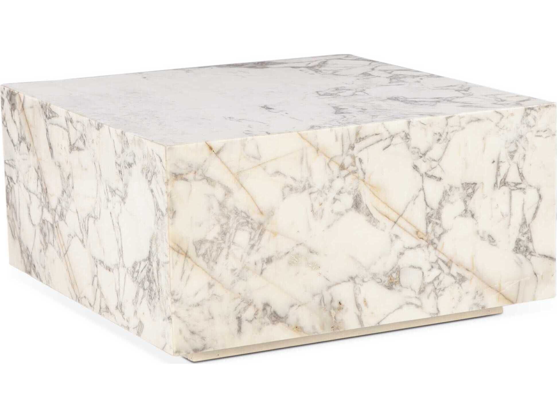 World Interiors Giza Rectangular Marble Coffee Table