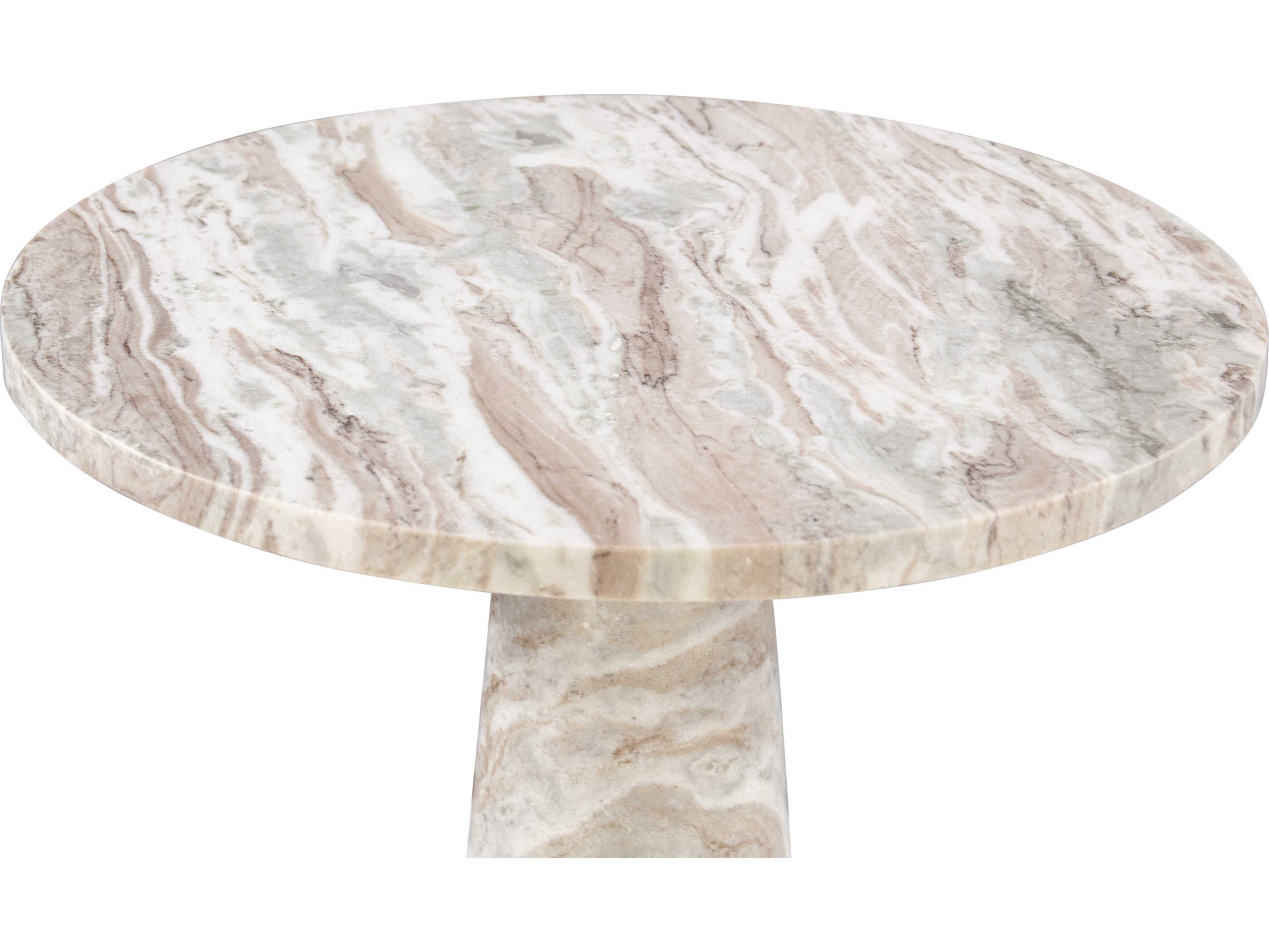 World Interiors Giza Round Marble Dining Table