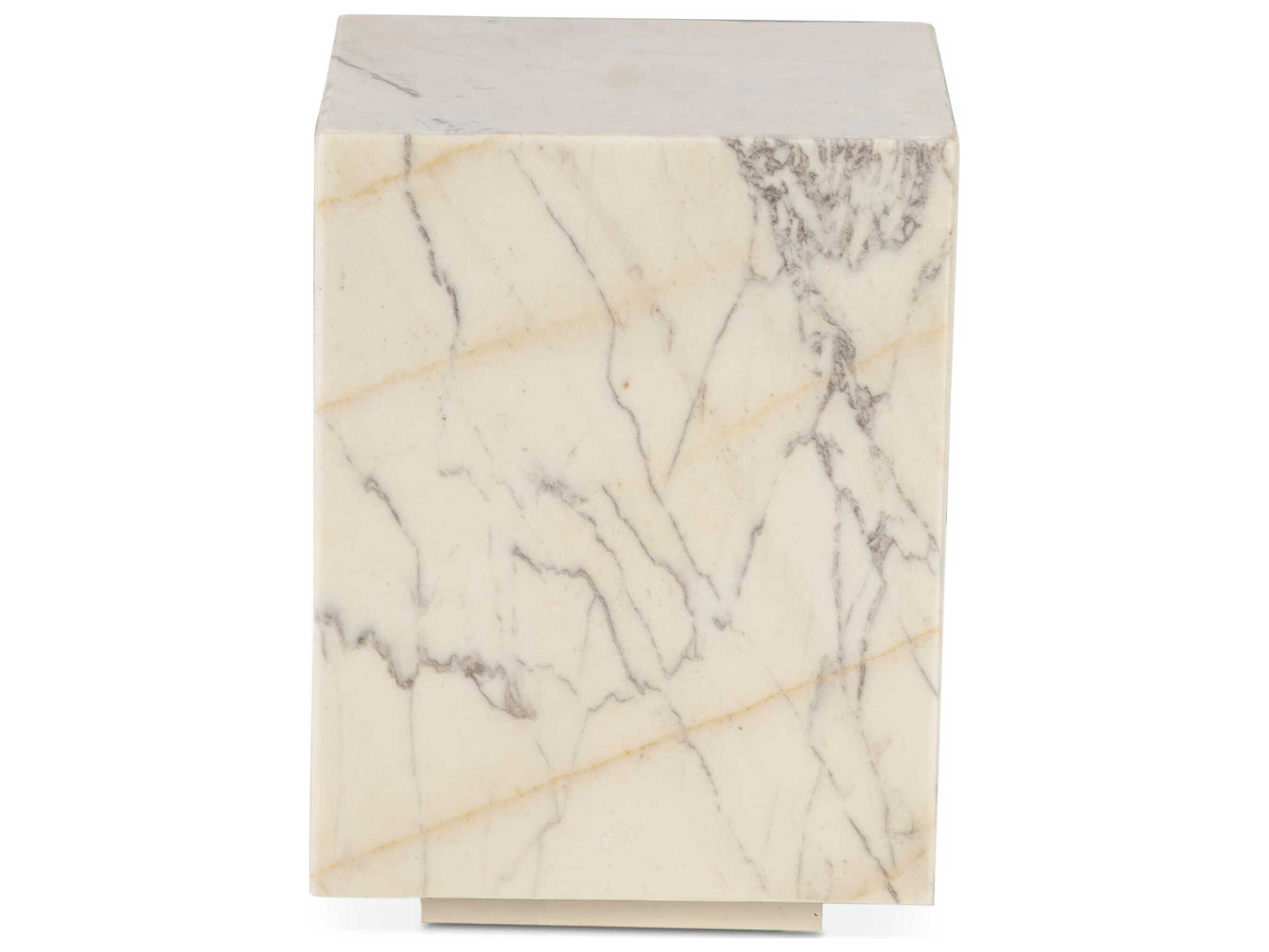 World Interiors Giza Square Marble End Table