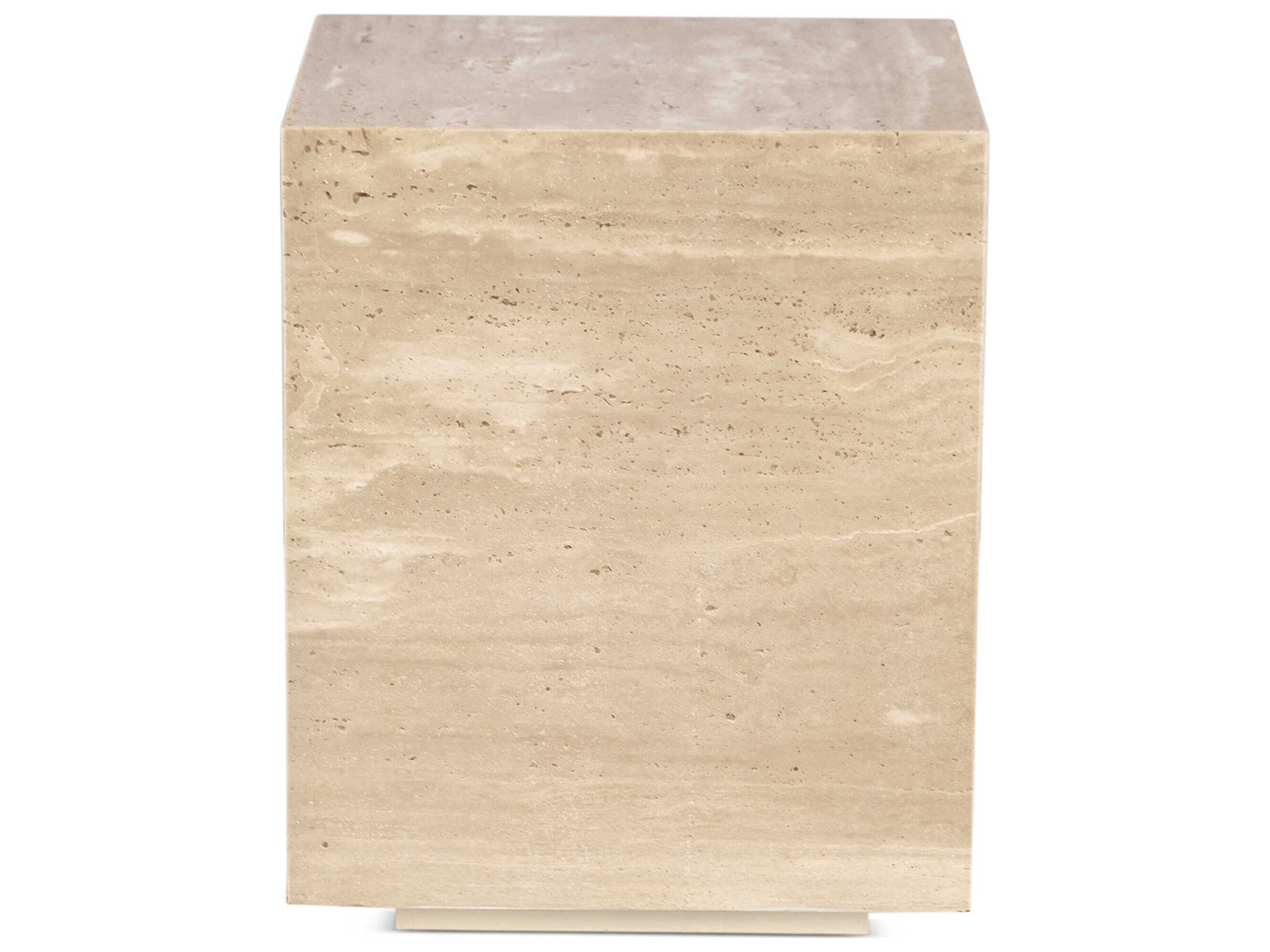 World Interiors Giza Square Stone End Table
