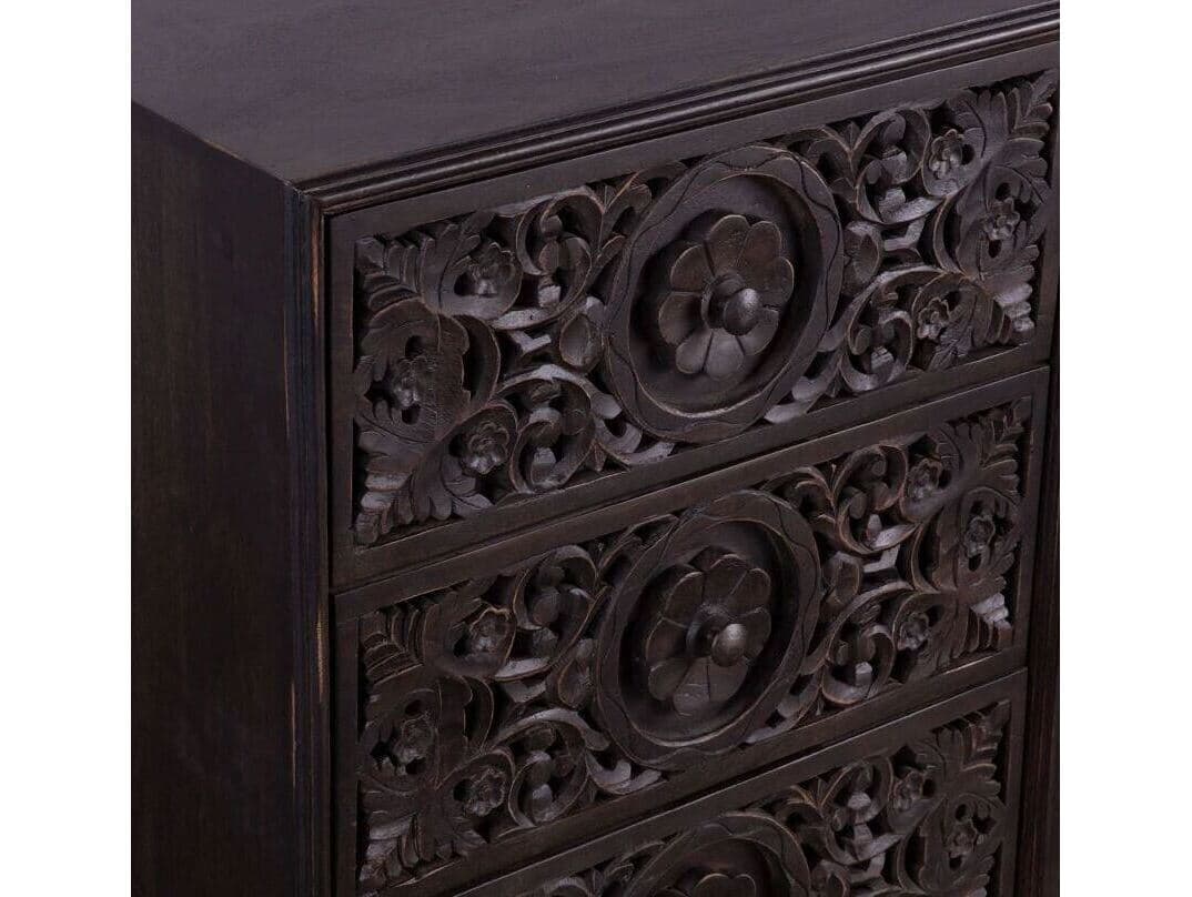 World Interiors Haveli 6-Drawers Brown Mango Wood Double Dresser