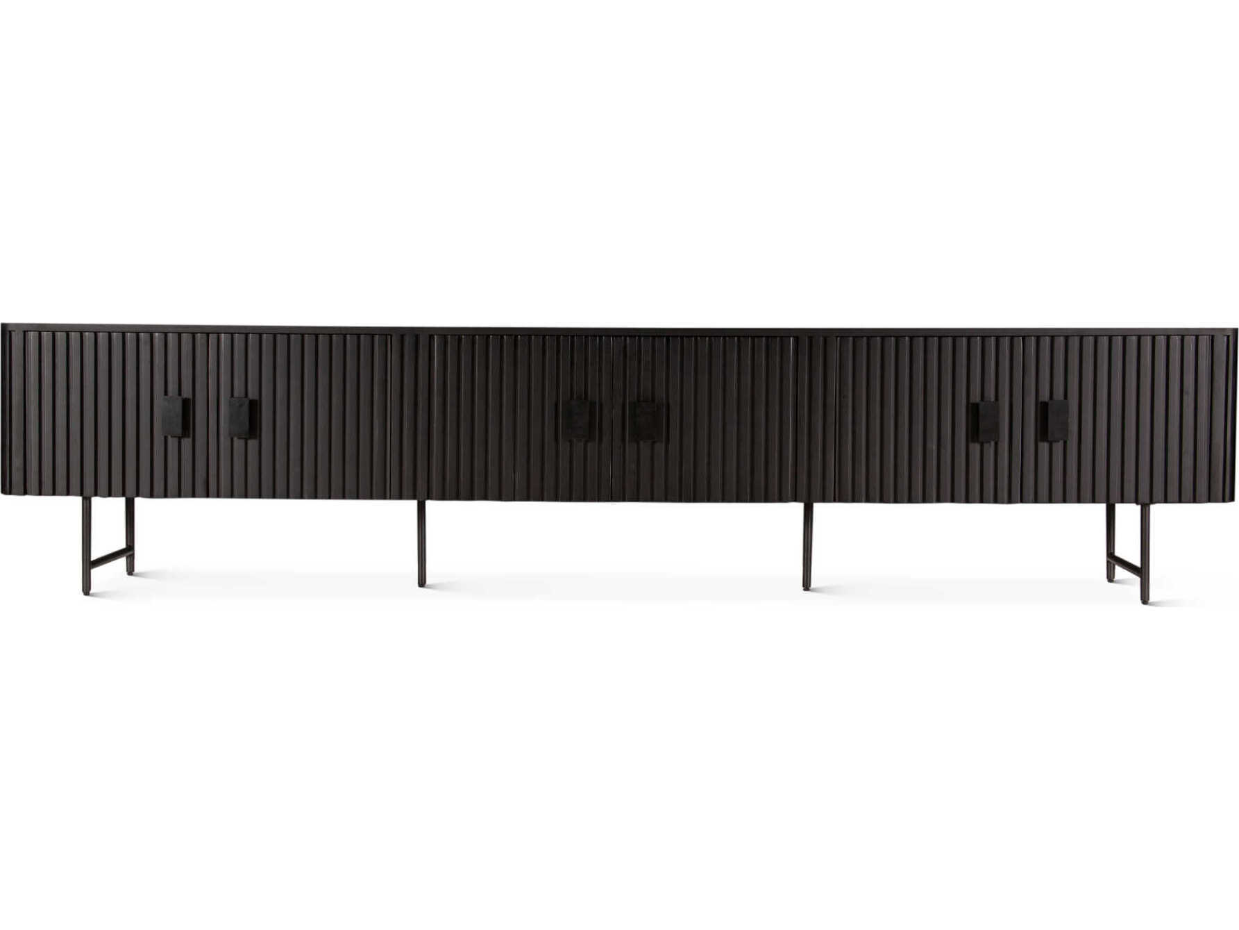 World Interiors Halden Matte Black Media Console