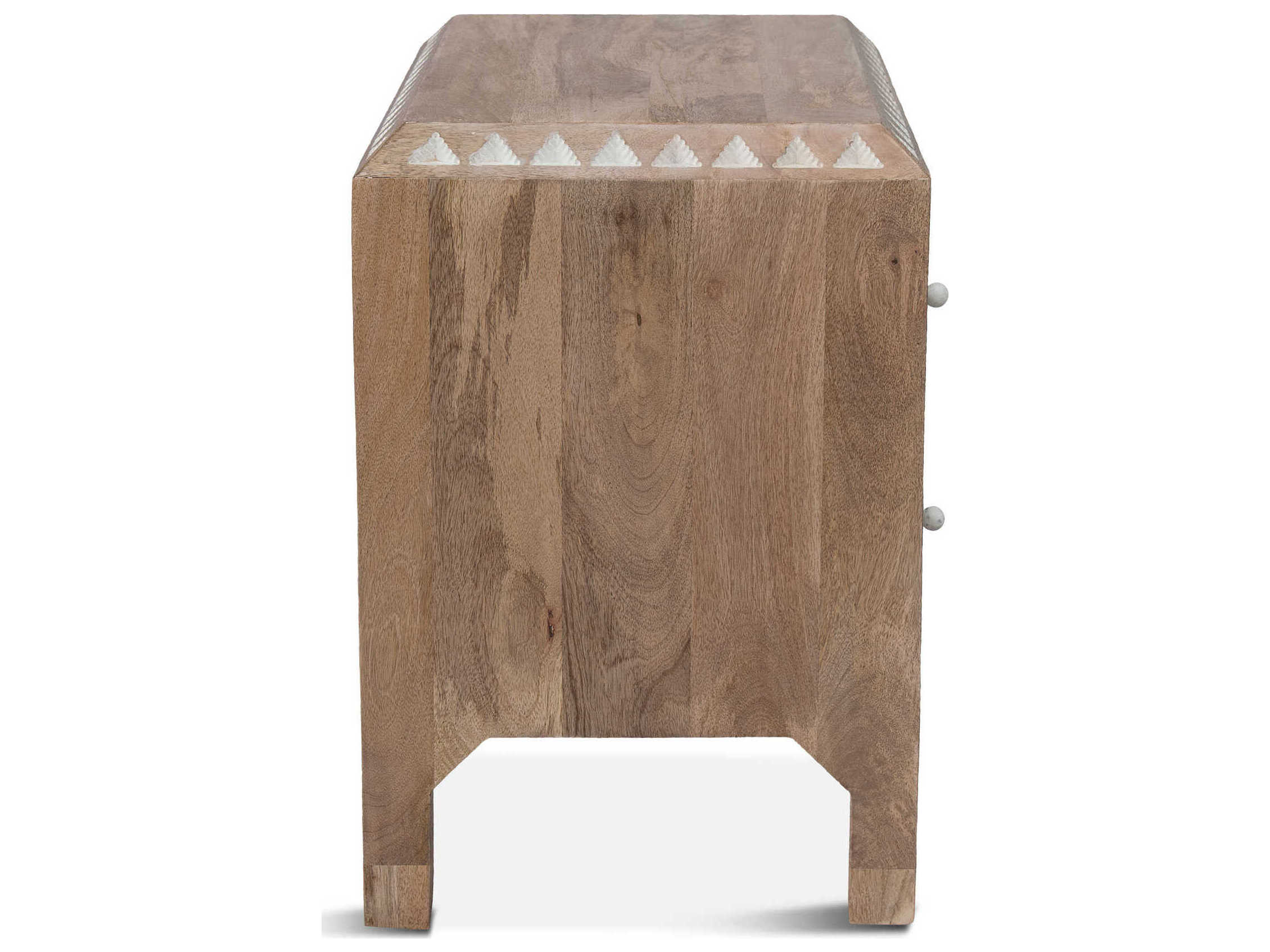 World Interiors Haveli 2-Drawers Mango Wood Nightstand