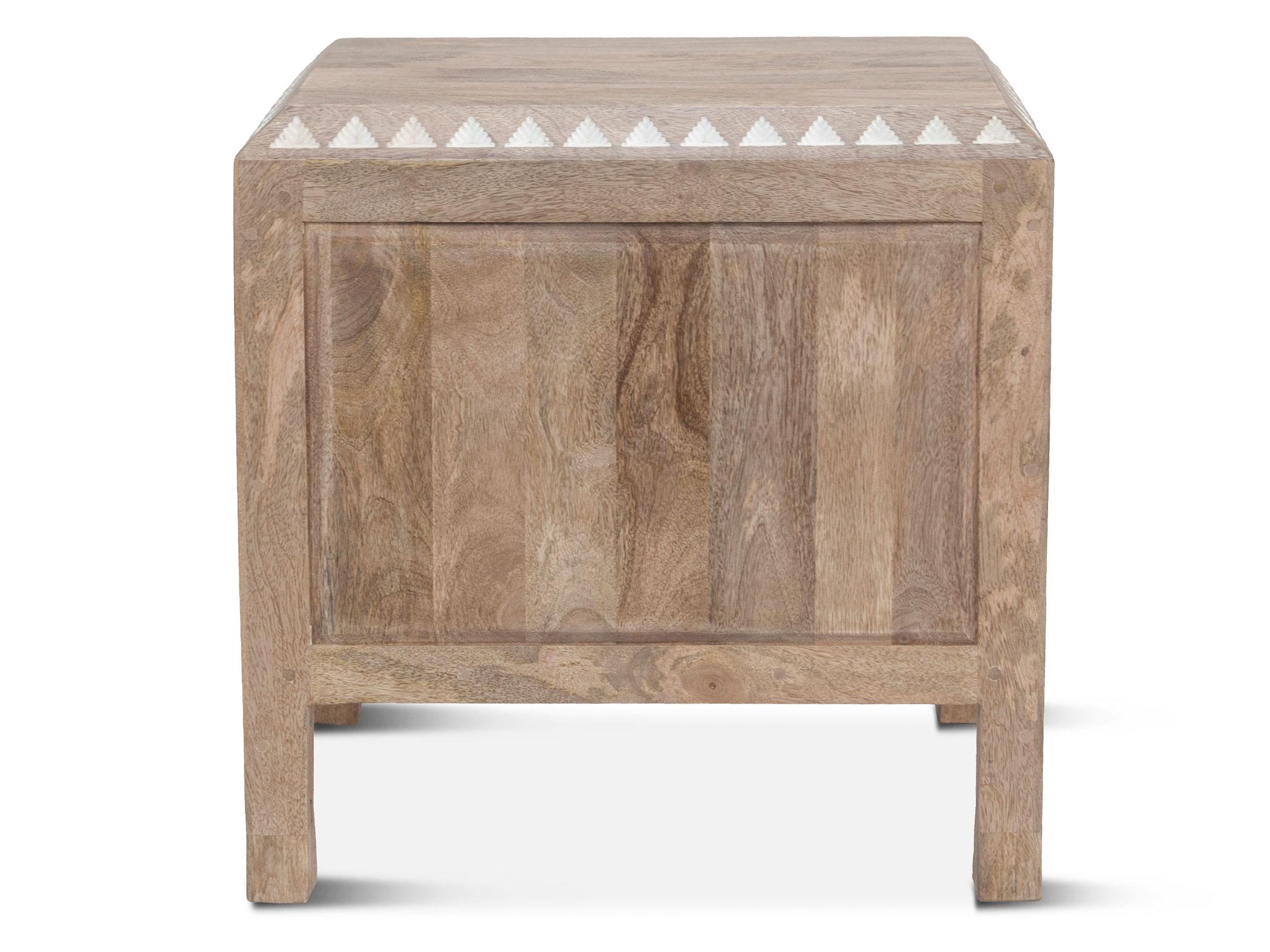 World Interiors Haveli 2-Drawers Mango Wood Nightstand