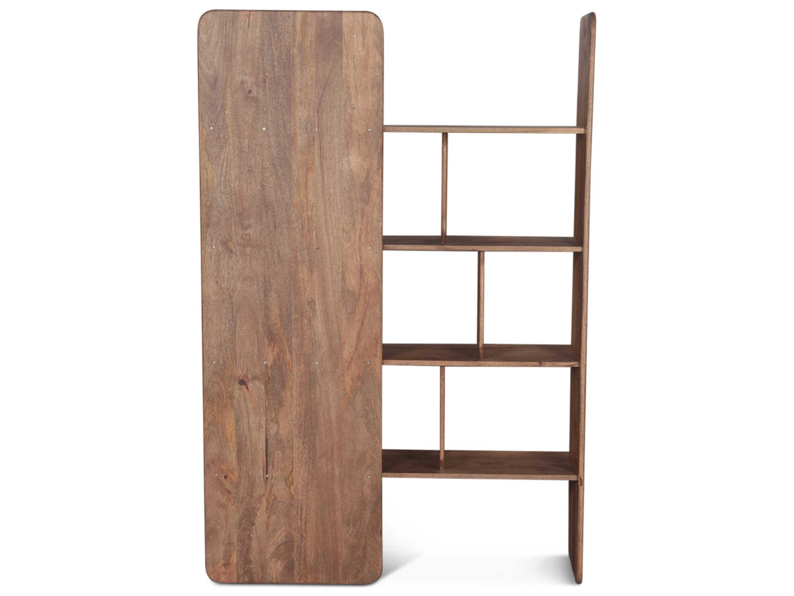 World Interiors Hawker Natural Brown Bookcase
