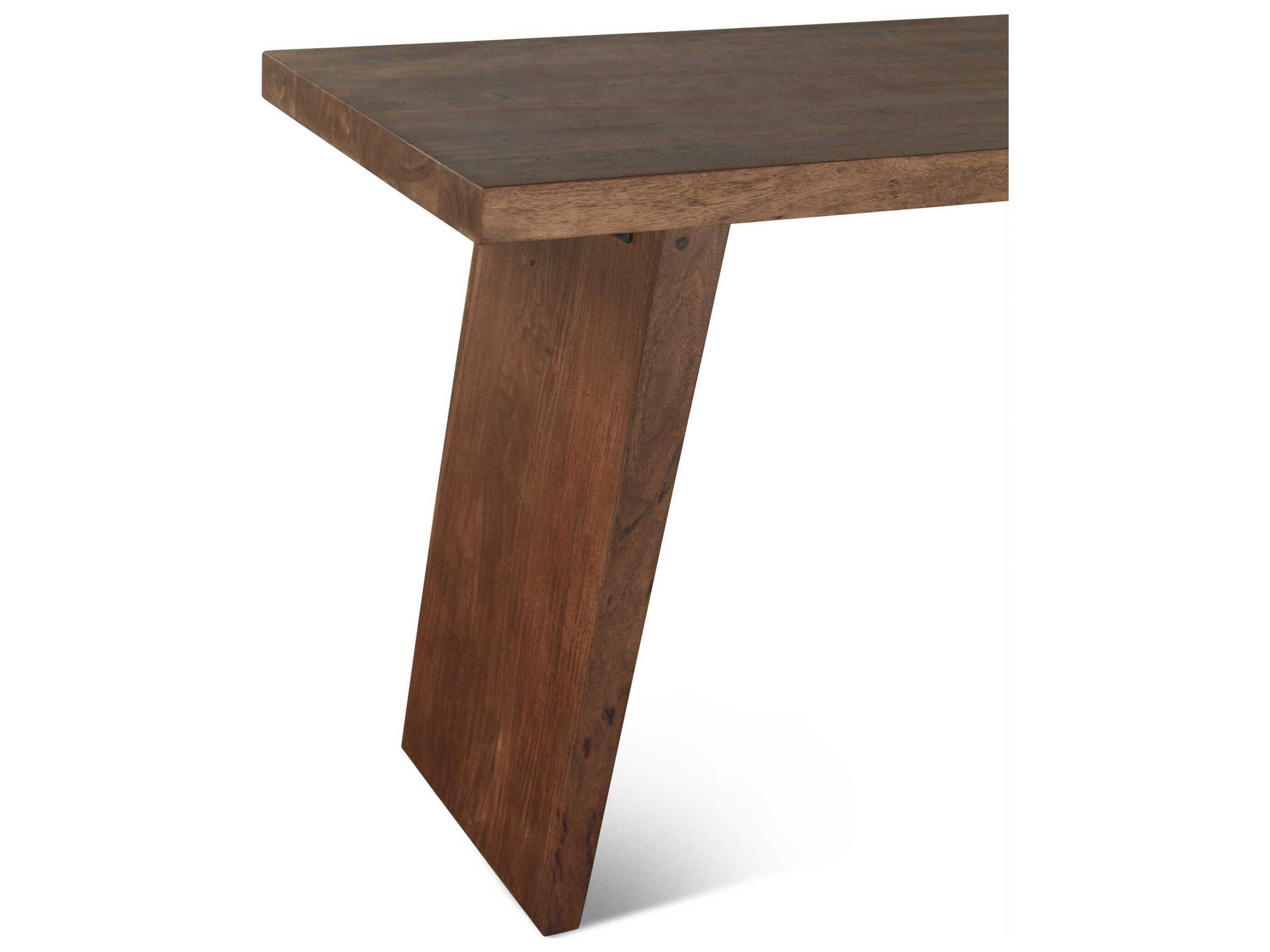 World Interiors Hampton Rectangular Wood Walnut Dining Table