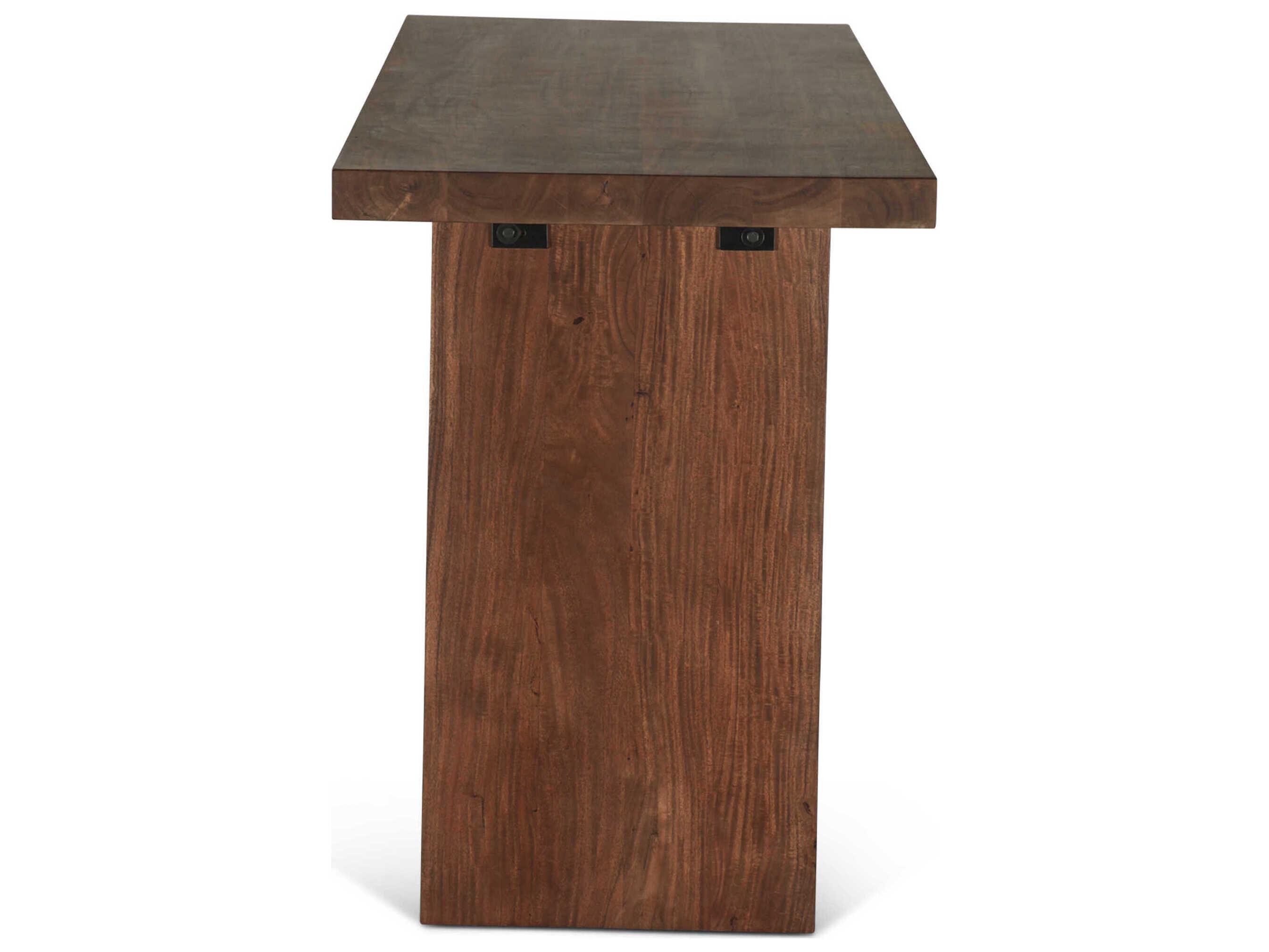 World Interiors Hampton Rectangular Wood Walnut Dining Table