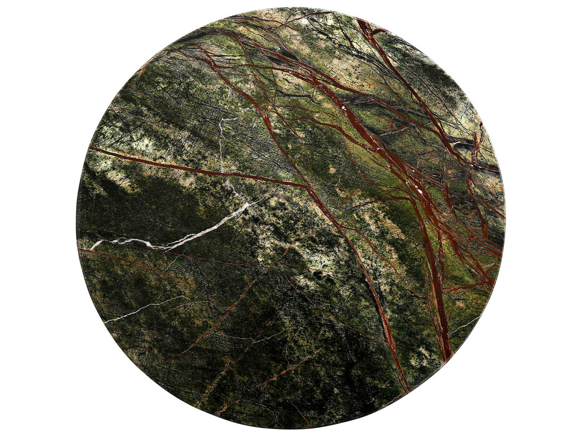 World Interiors Harbor Round Marble End Table