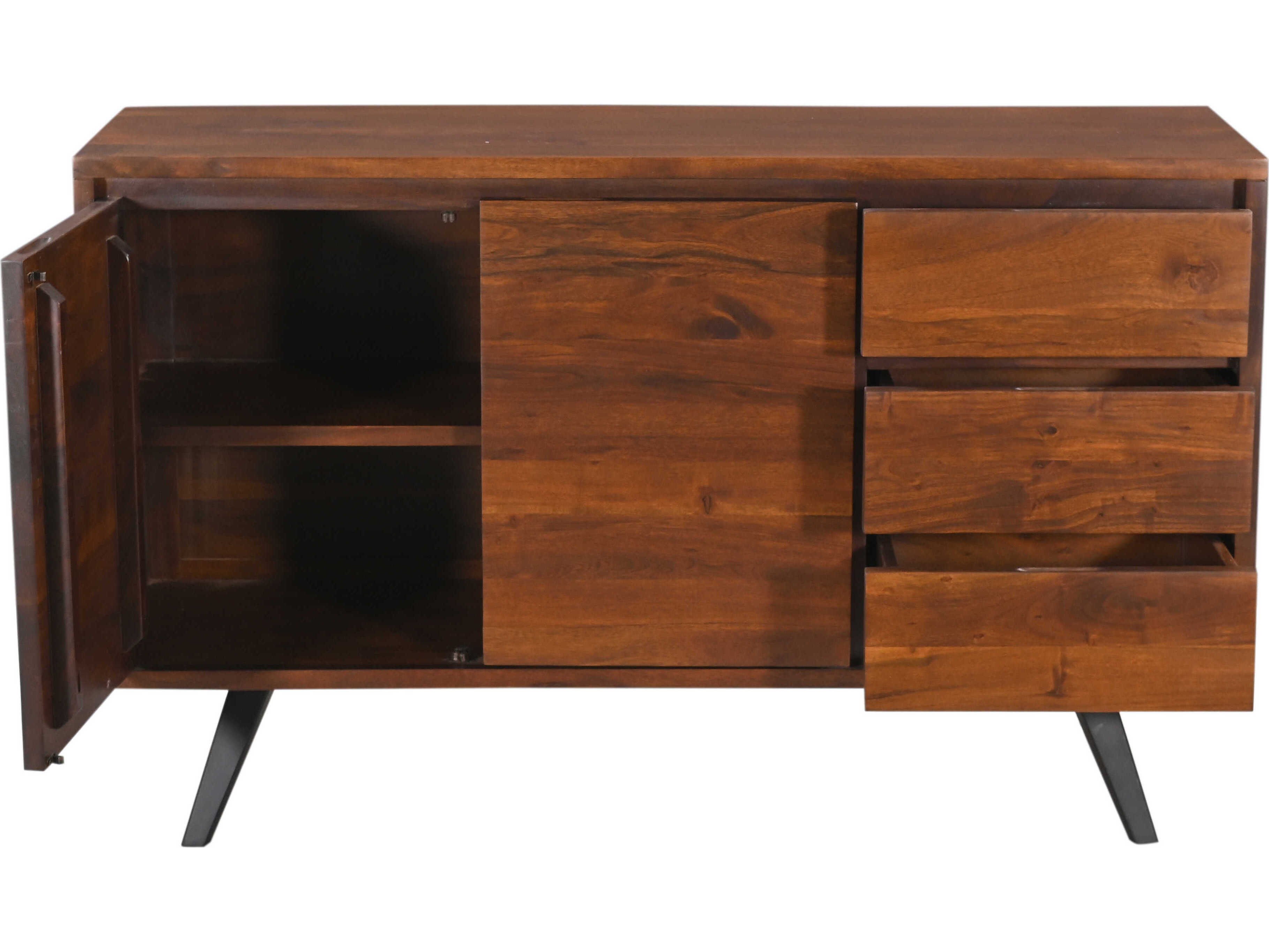 World Interiors Knoxville 54" Acacia Wood Walnut Sideboard