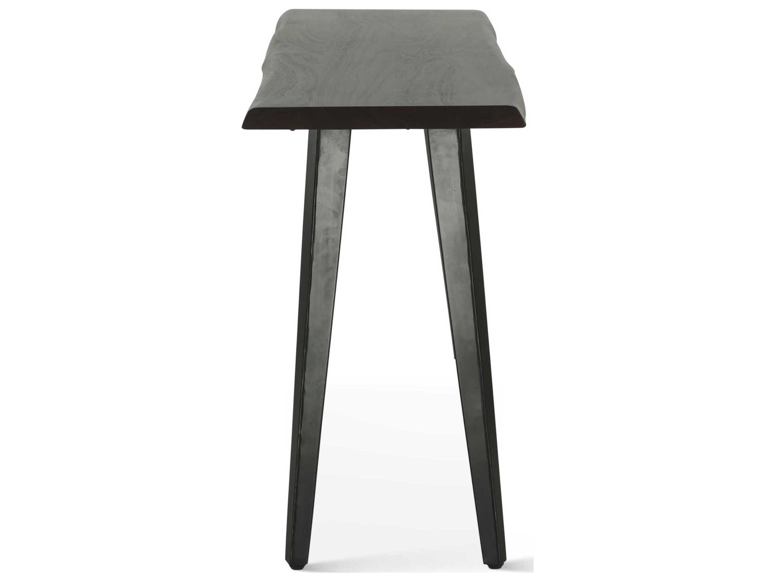 World Interiors Knoxville Rectangular Wood Walnut Console Table