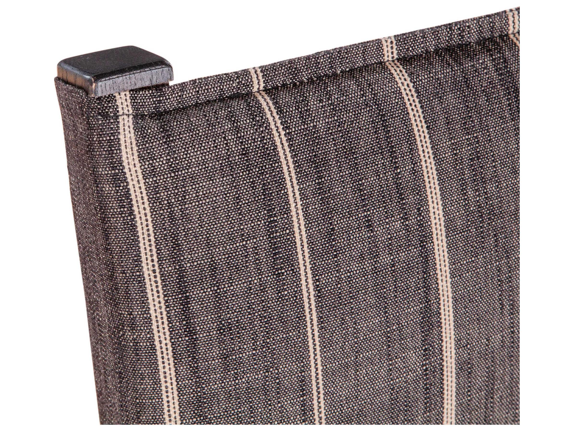 World Interiors Lila Solid Wood Brown Leather Armless Dining Chair