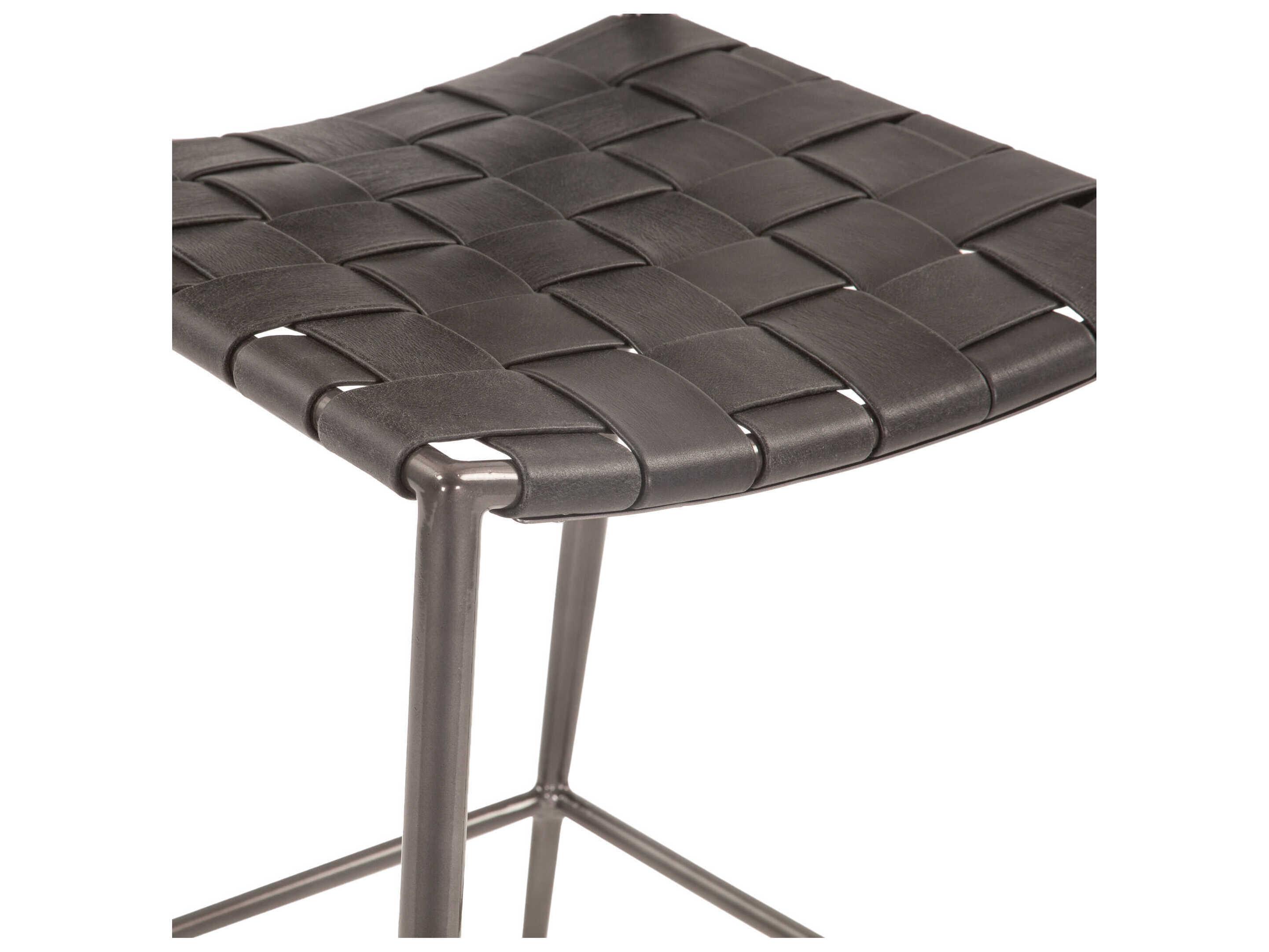 World Interiors Lund Leather Counter Stool