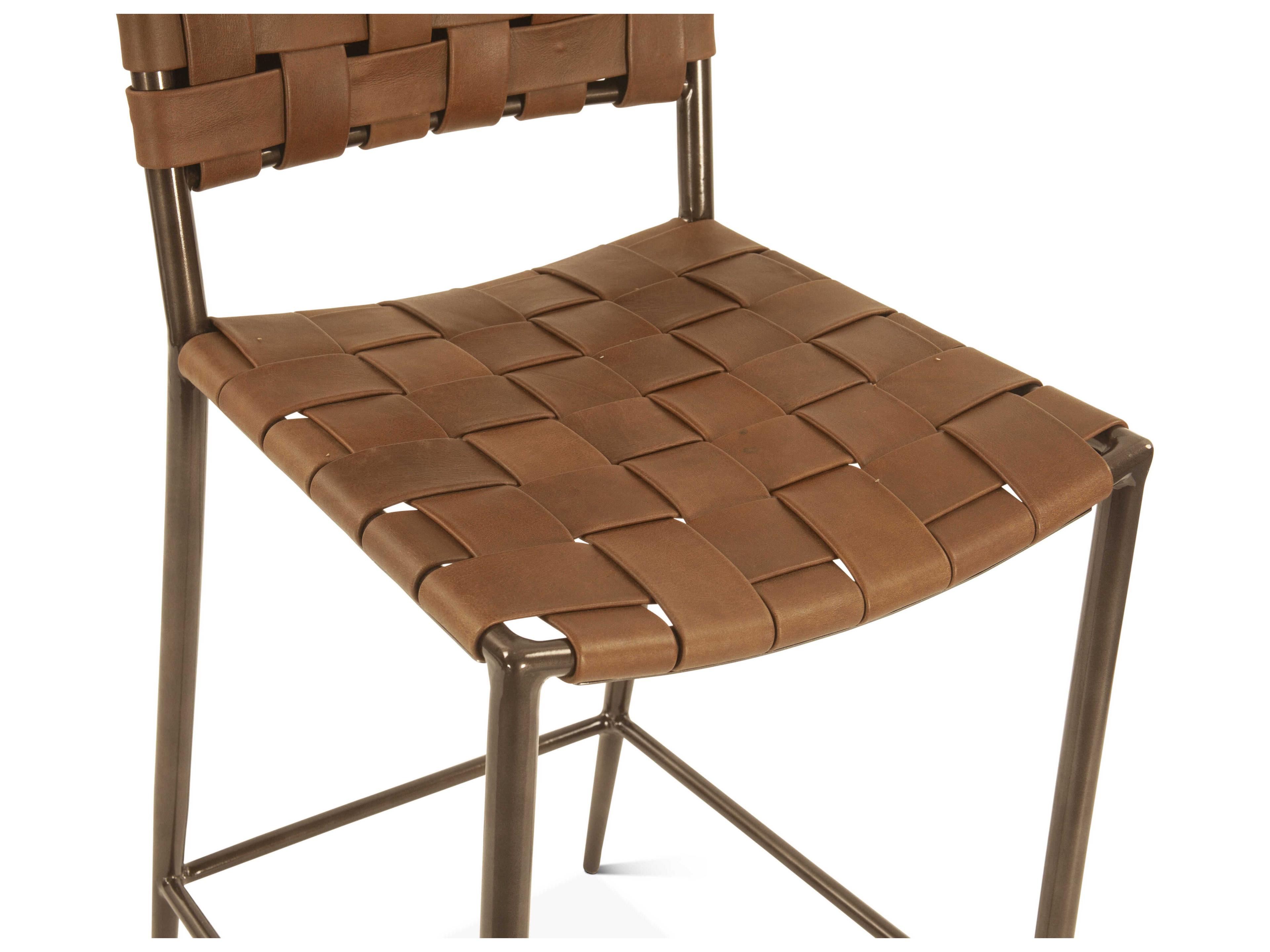 World Interiors Lund Leather Counter Stool