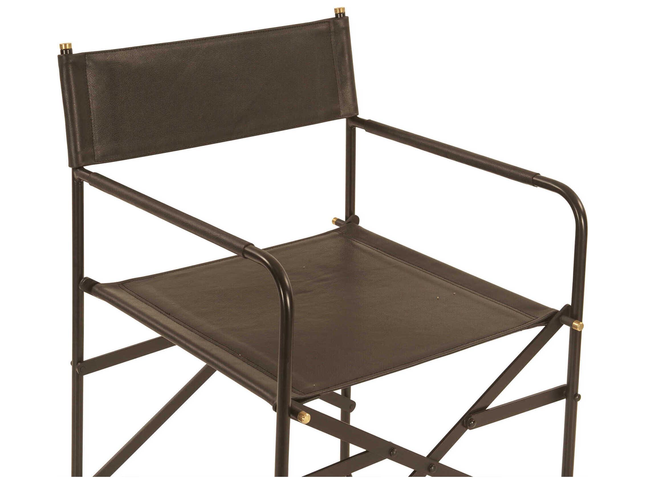 World Interiors Lund Brown Leather Arm Dining Chair