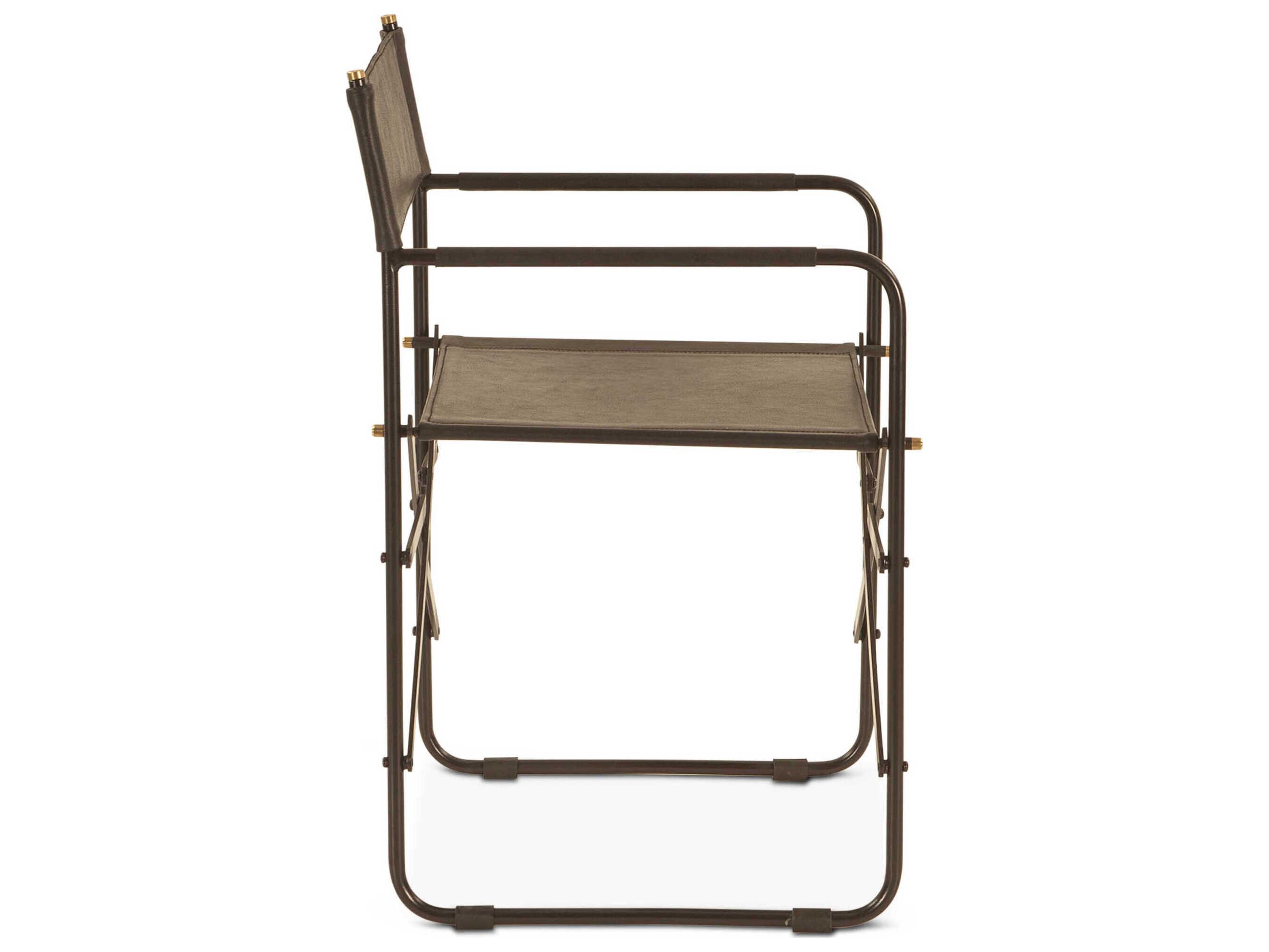 World Interiors Lund Brown Leather Arm Dining Chair