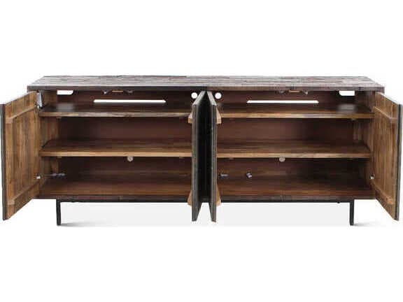 World Interiors Palm Desert 80" Mango Wood Grey Wash Sideboard