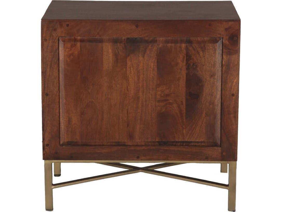 World Interiors Manhattan 3-Drawers Mango Wood Nightstand