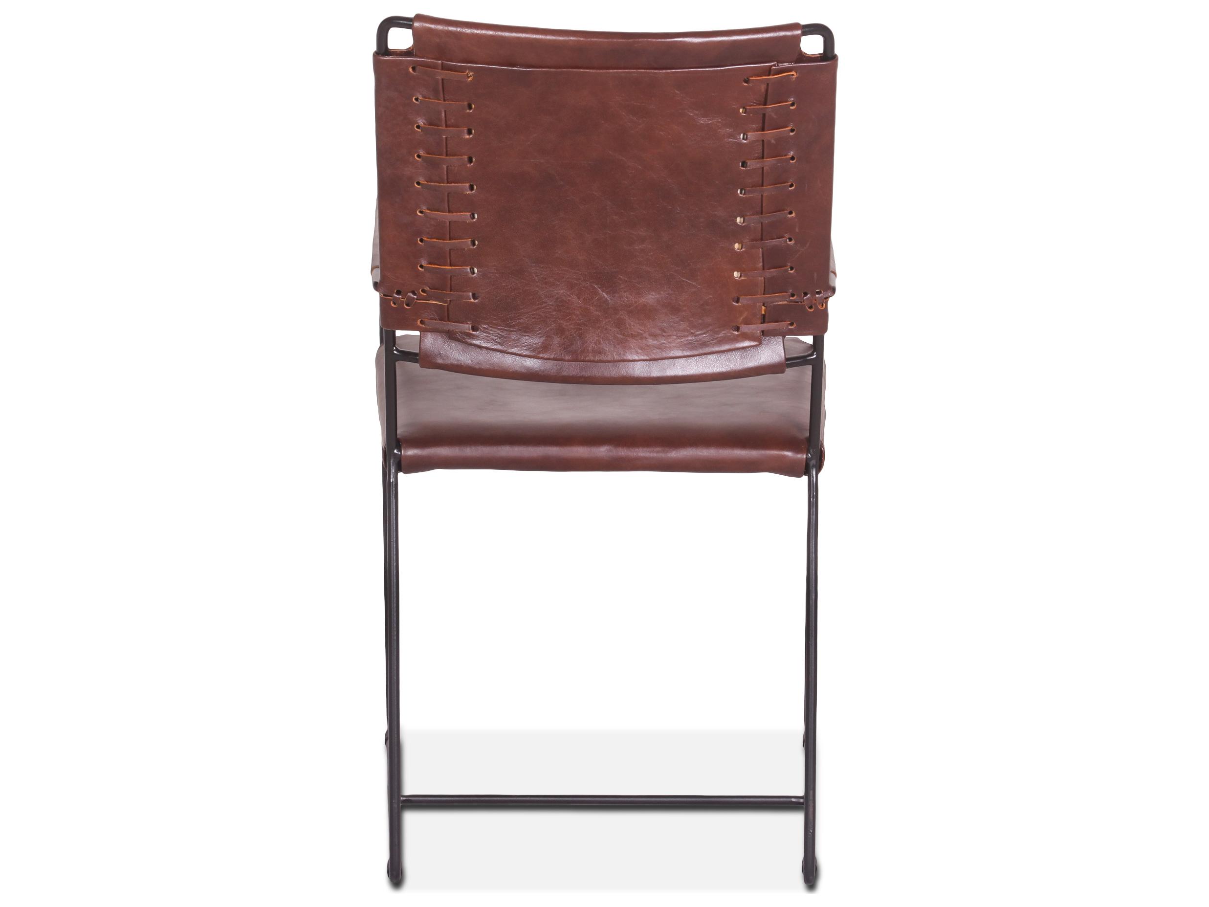 World Interiors Melbourne Black Leather Arm Dining Chair