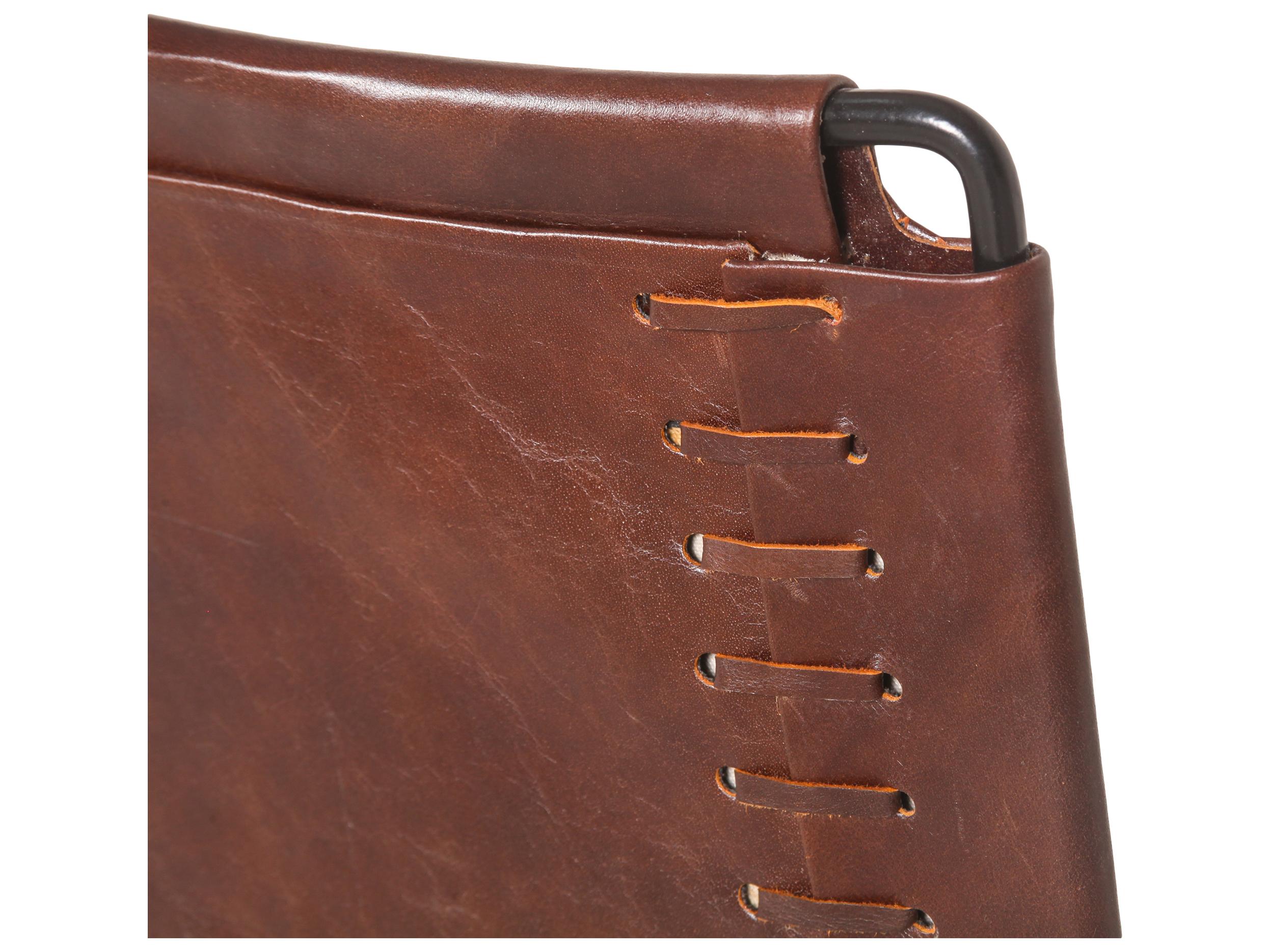 World Interiors Melbourne Black Leather Arm Dining Chair