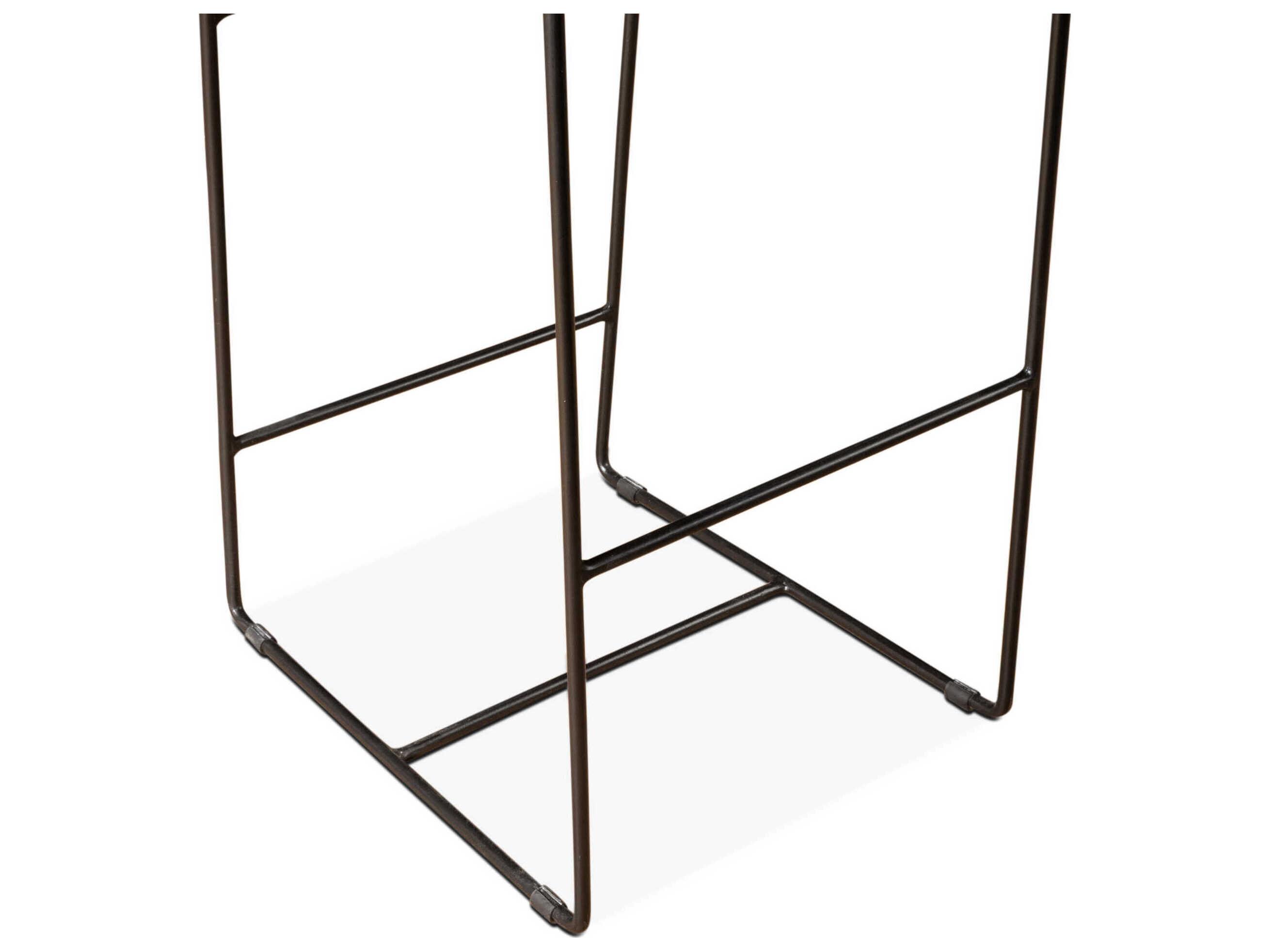 World Interiors Melbourne Brown Leather Bar Stool